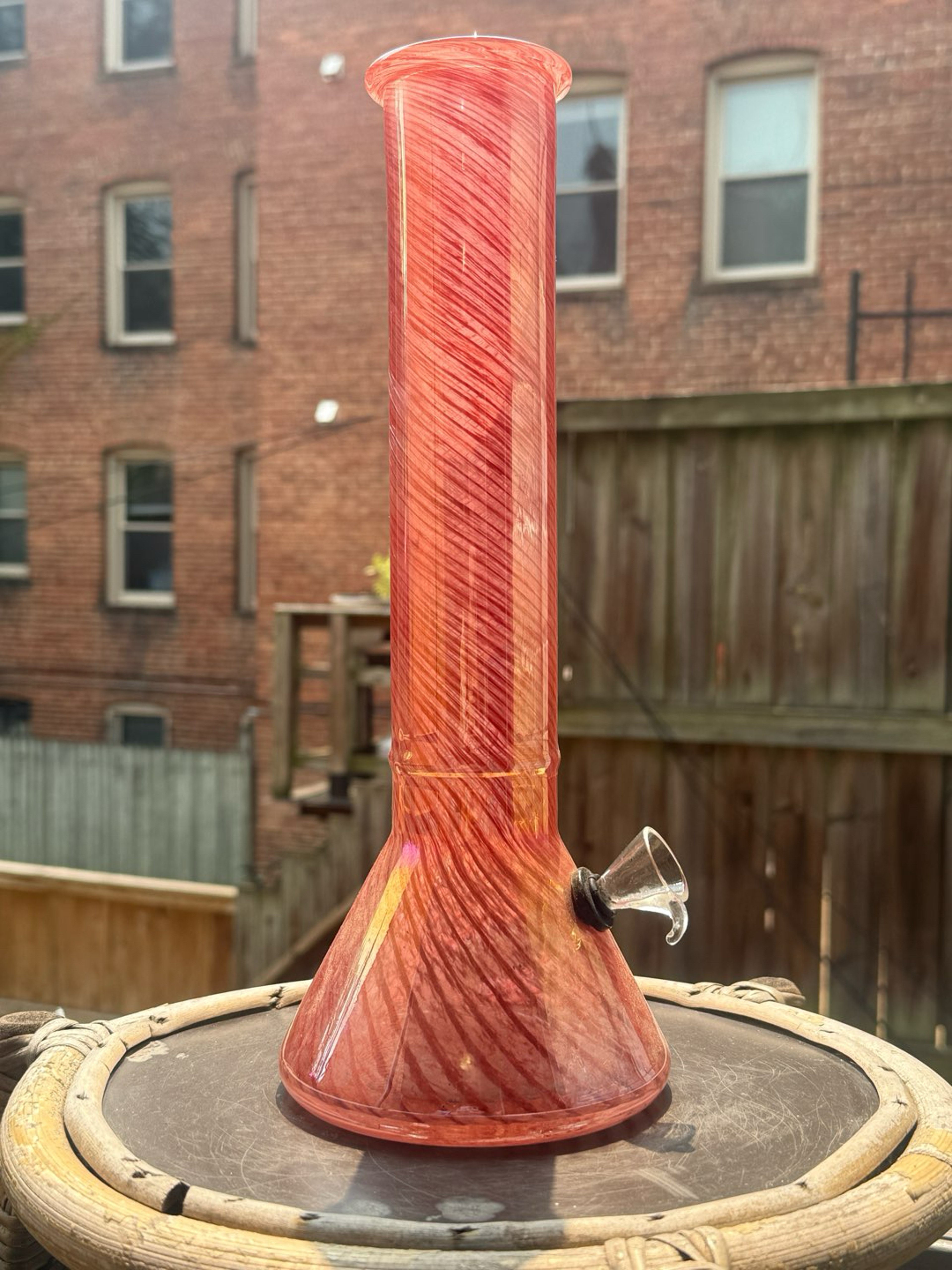 Preview pic of Iridescent Orange/Pink Bong