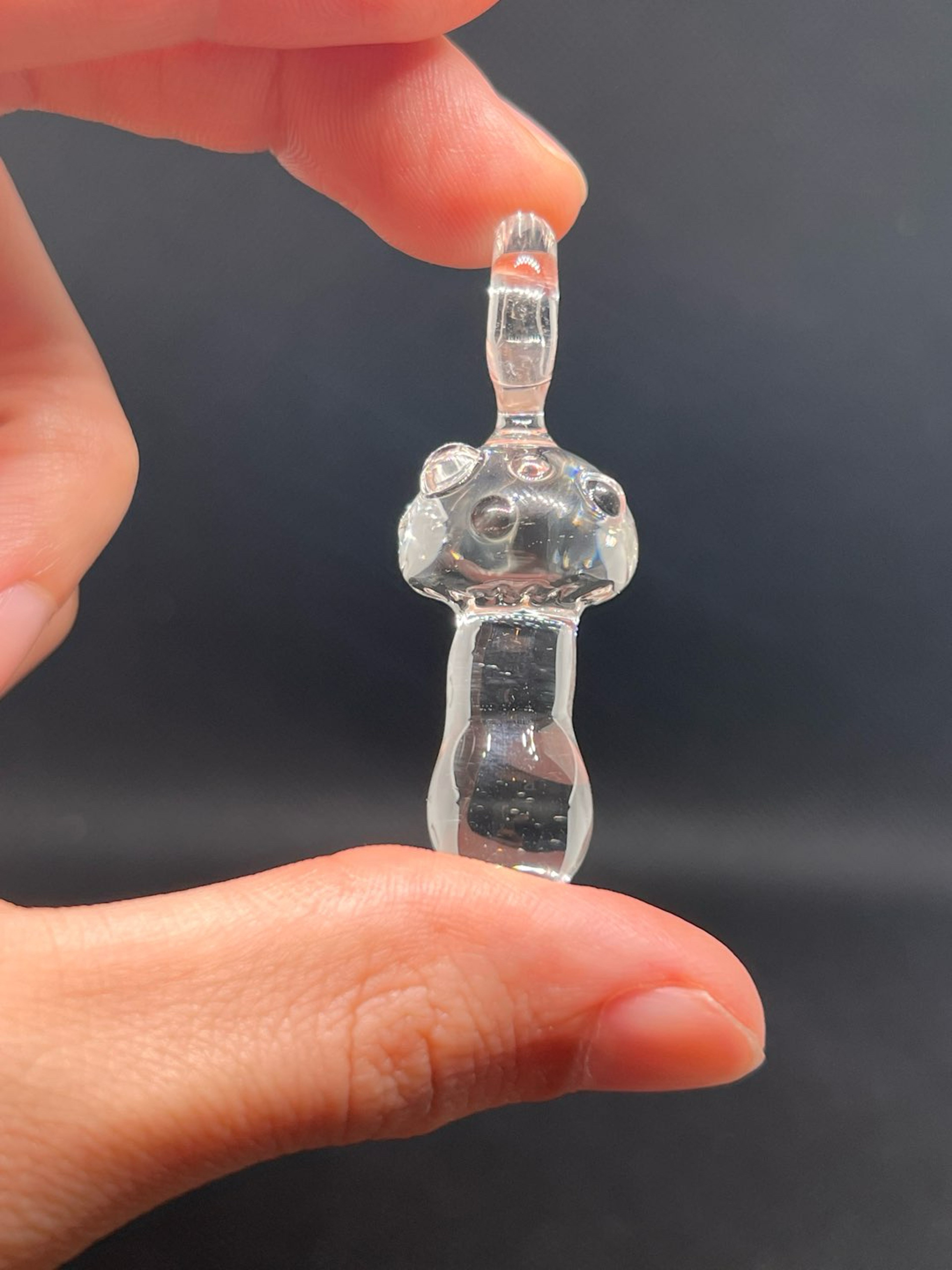 Preview pic of Clear mushroom pendant