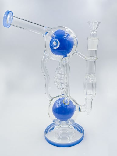 Preview pic of DOUBLE CHAMBER BALL PERC RECYCLER RIG