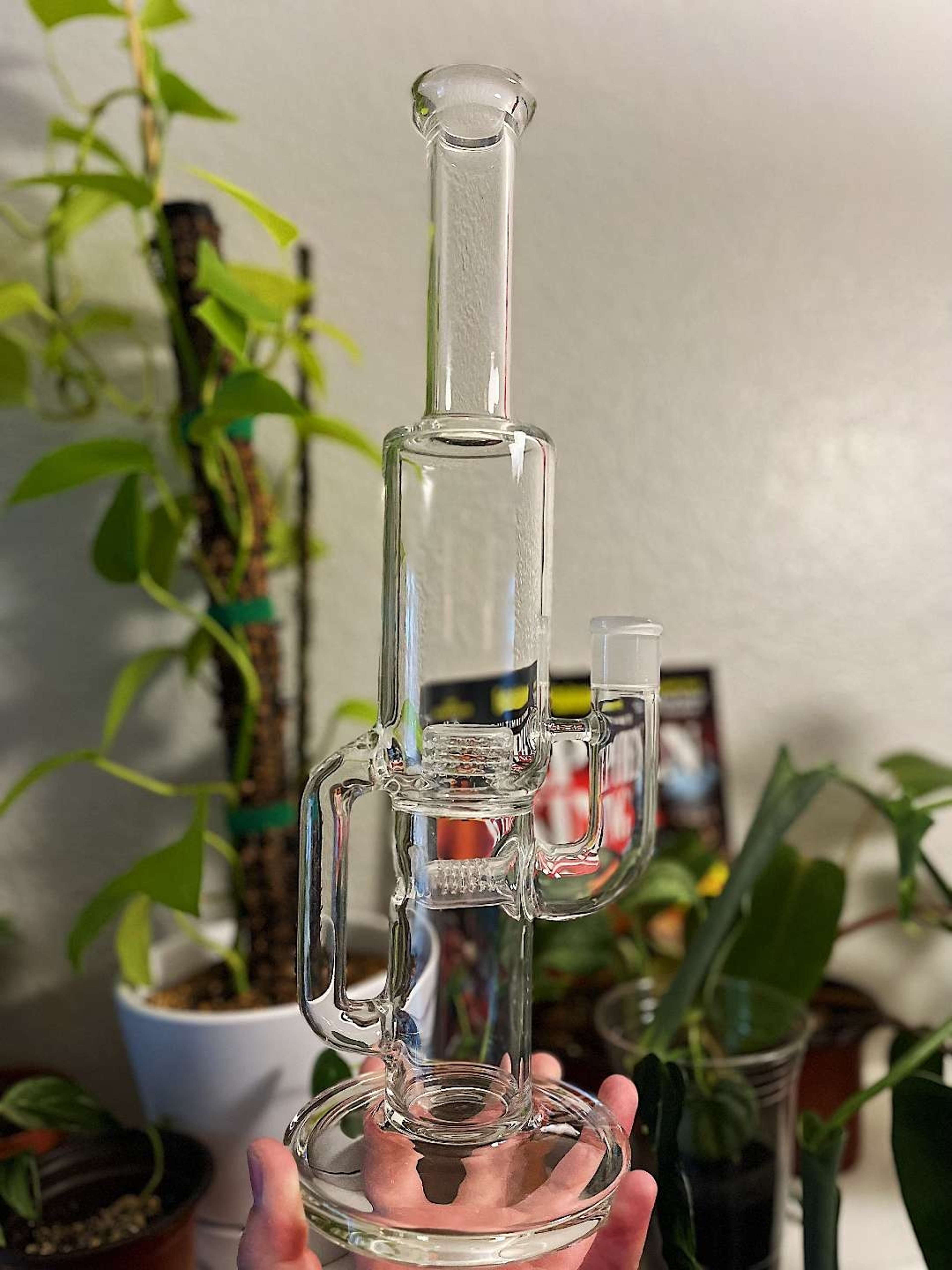 360 grid cap drop recycler Greek Glass image 0