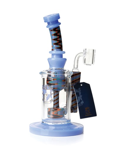 Preview pic of PHOENIX STAR 8.2 INCH RECYCLER MULTI COLORED WIG WAG DAB RAG