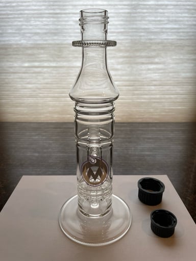 Preview pic of 14mm Double Ratchet Bottle Rig made by Moocah Glass