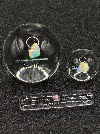 Preview pic of Clear Opal Marble Set (3 Piece)
