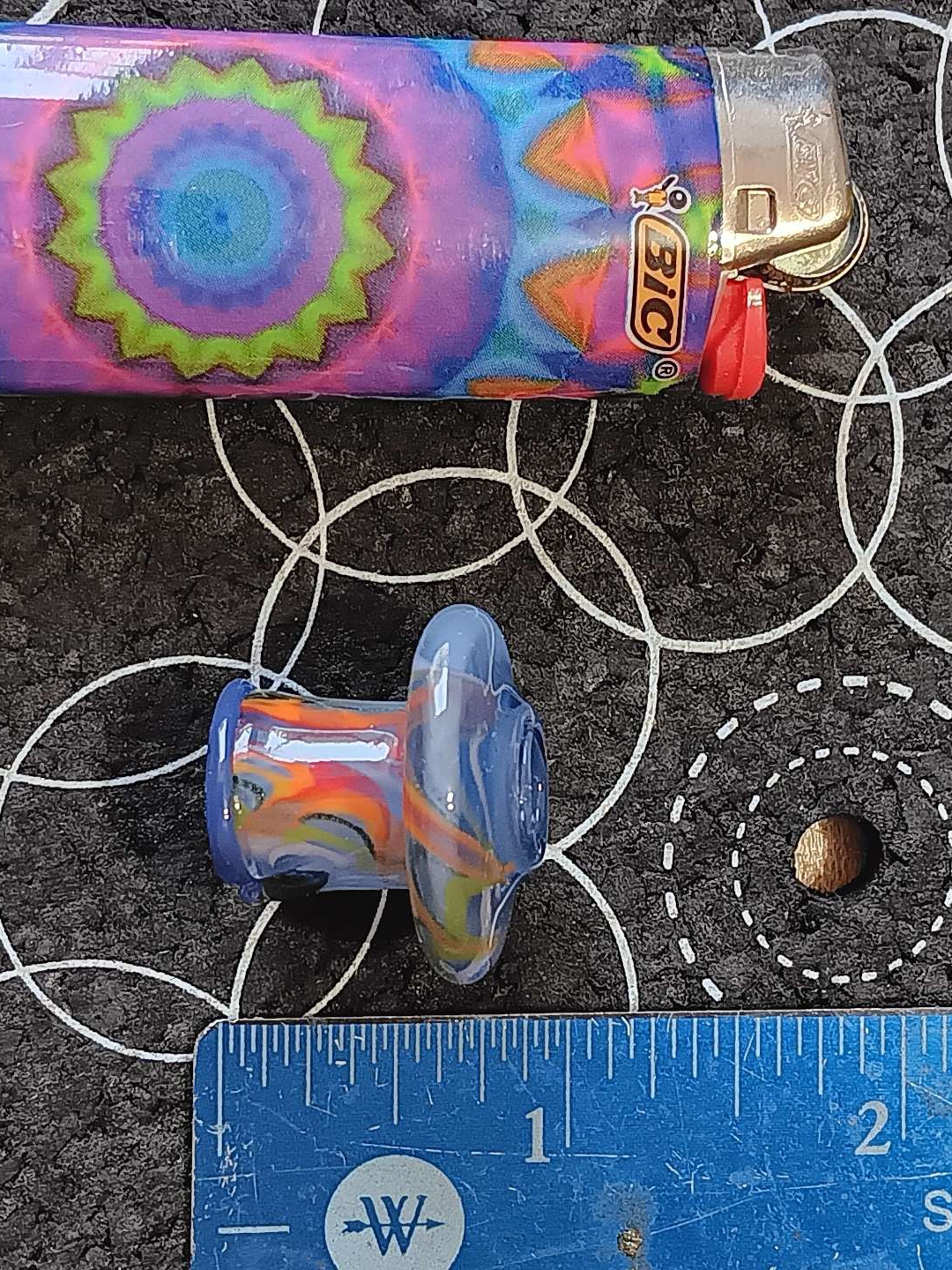 Preview pic of Tye dye rig top style puffco pivot top