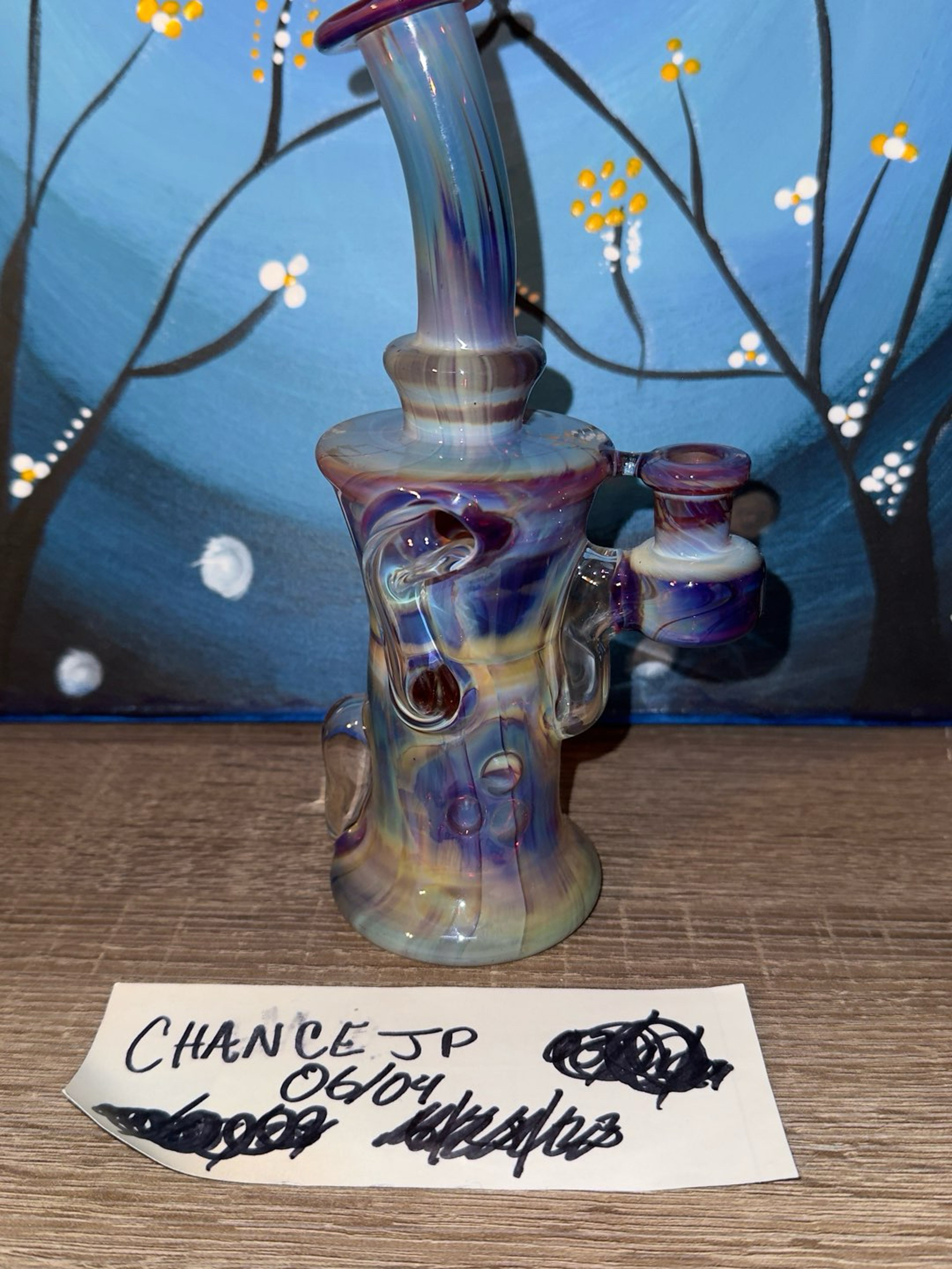Preview pic of Amber Purple Chubby Glass Gilcycler