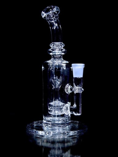 Preview pic of Davin Titland - Mini Narrow Can Double-uptake Tornada Recycler - Clear - 14mm Female