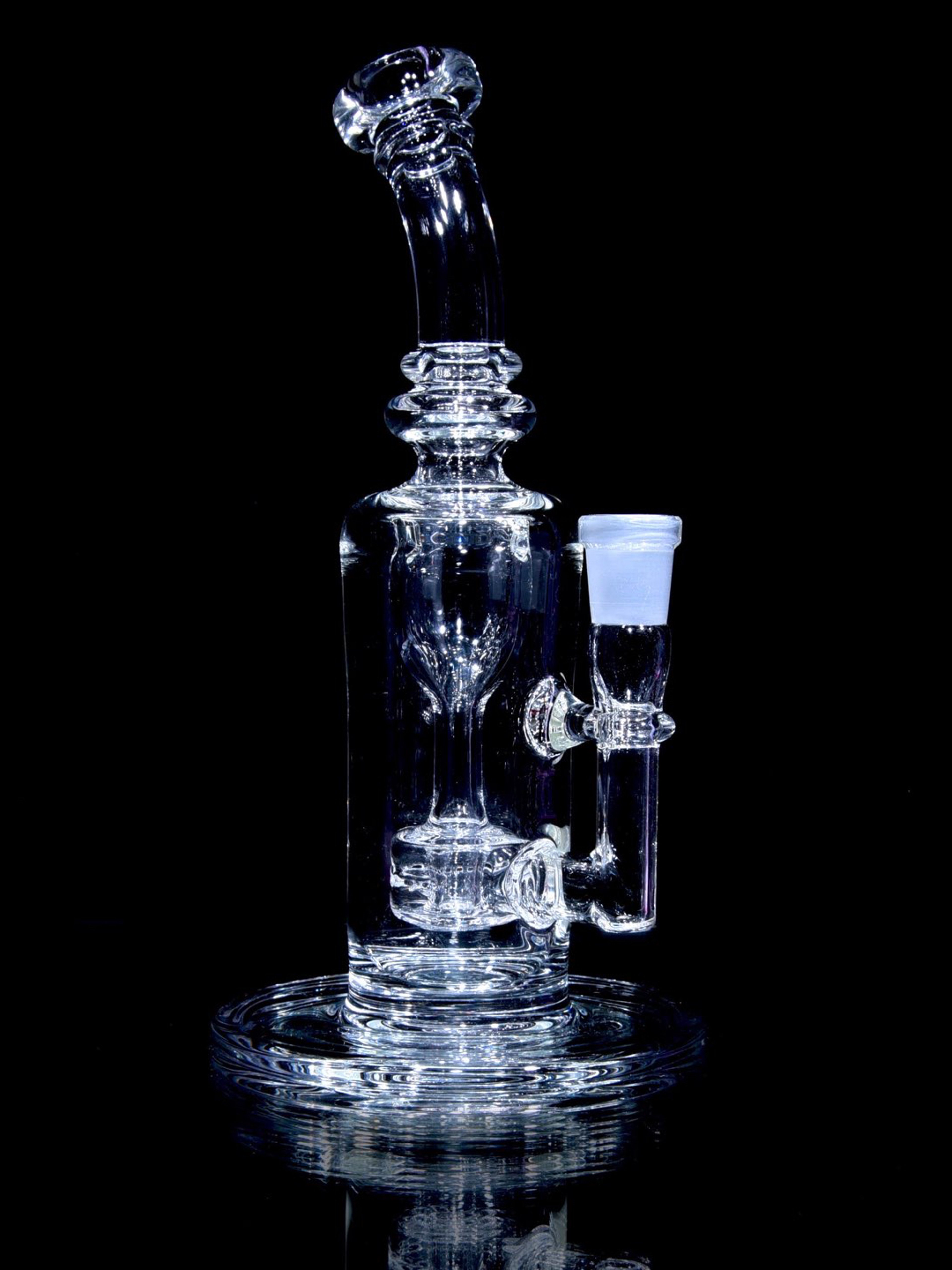 Preview pic of Davin Titland - Mini Narrow Can Double-uptake Tornada Recycler - Clear - 14mm Female
