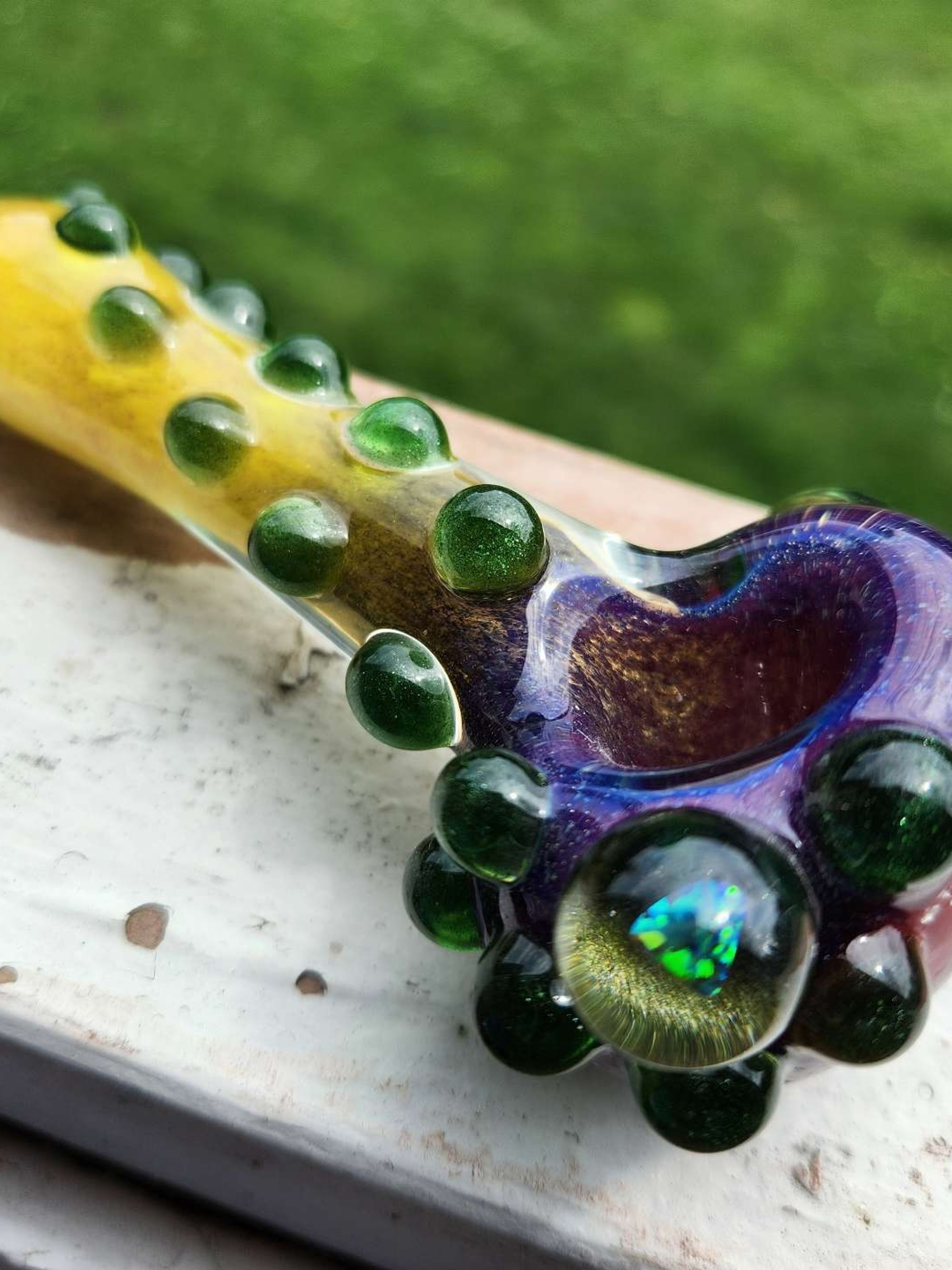 Preview pic of ¡Harold Ludeman Midnight Magenta x Green Stardust x Canary x Opal Spoon!