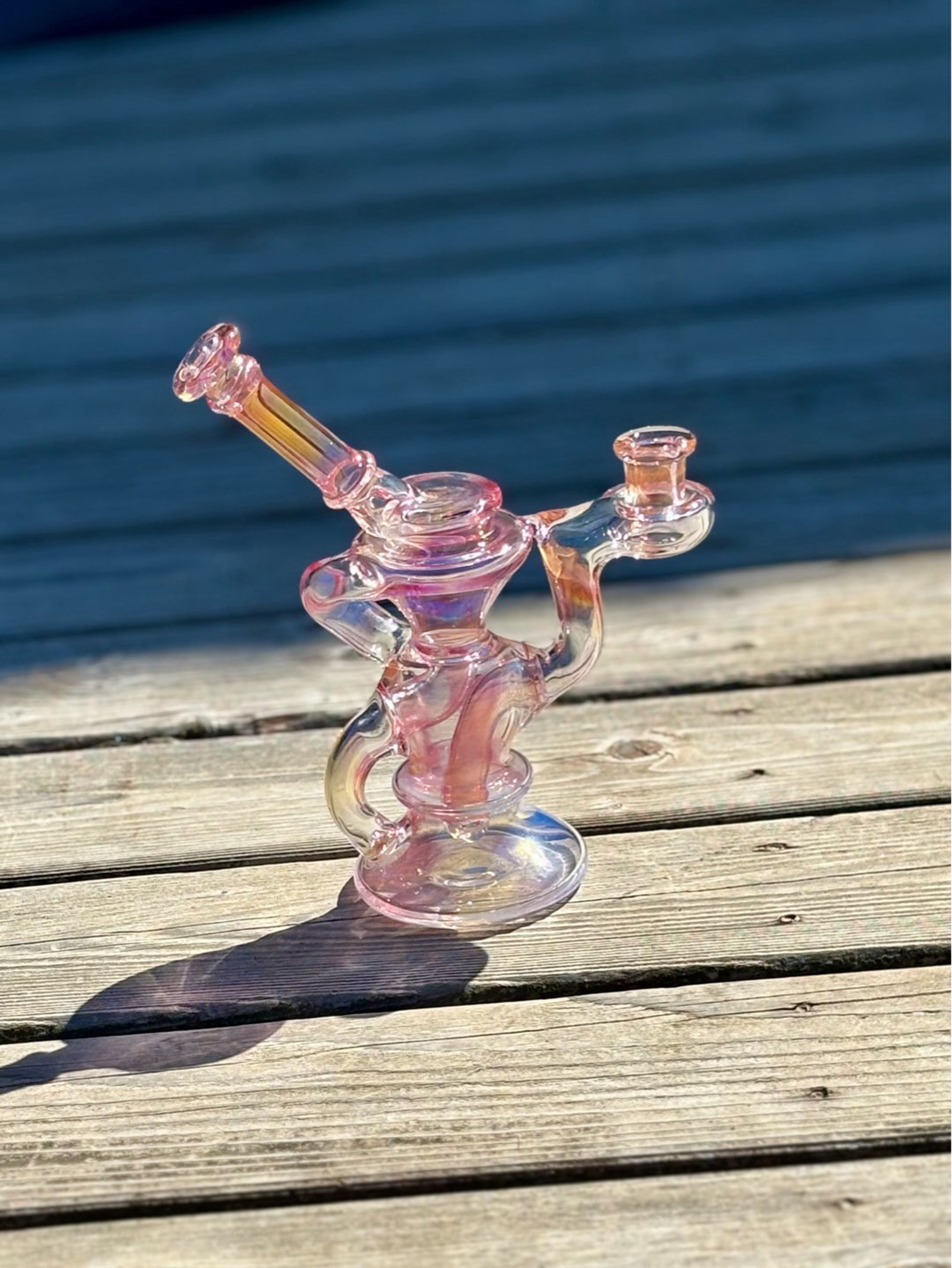 Preview pic of Gold Fumed Recycler by Trill Glass