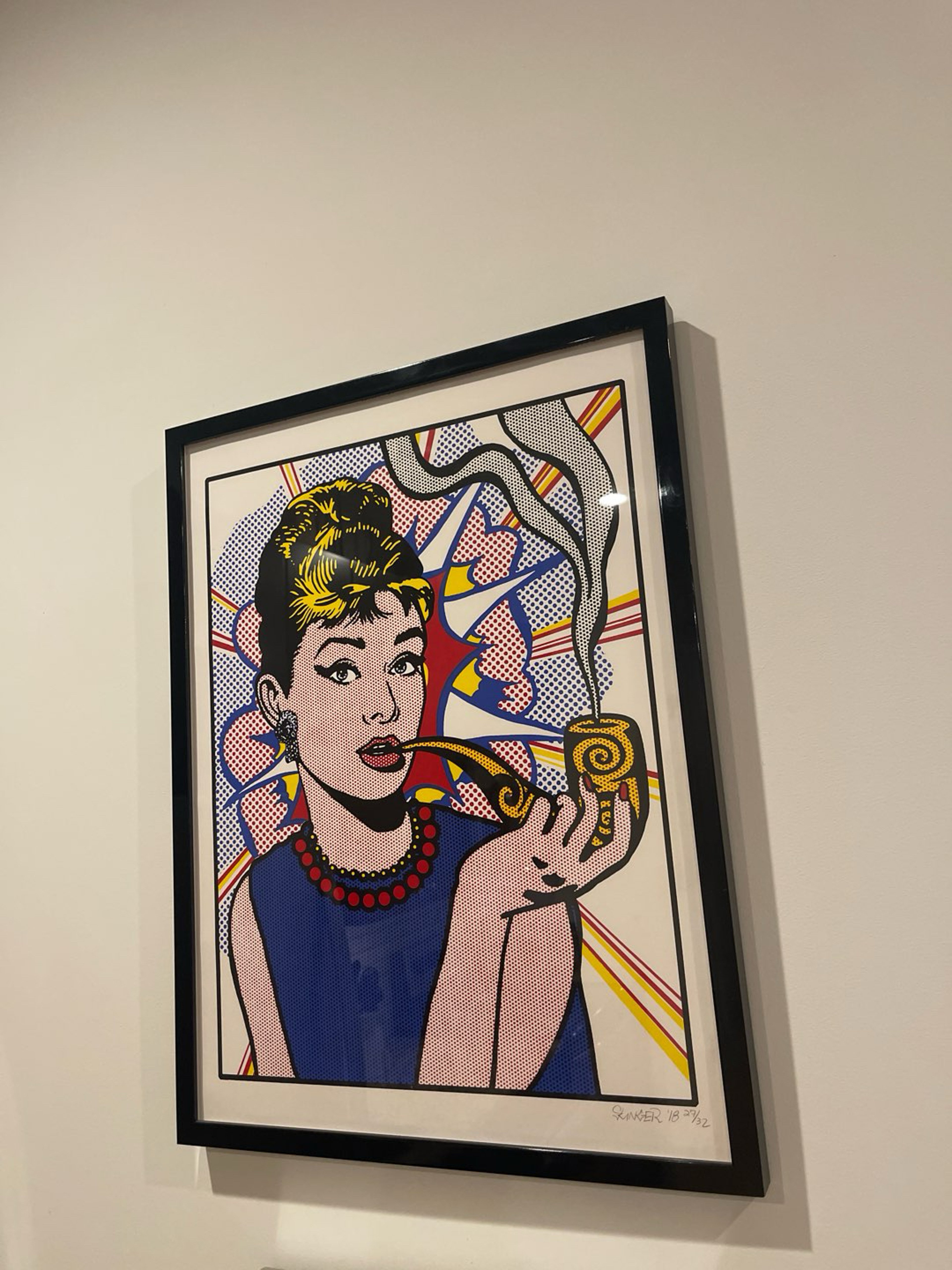 Preview pic of Marble Slinger / Slinger Apparel 2018 Audrey Hepburn 27/32 Print Custom Framed Slingoner1