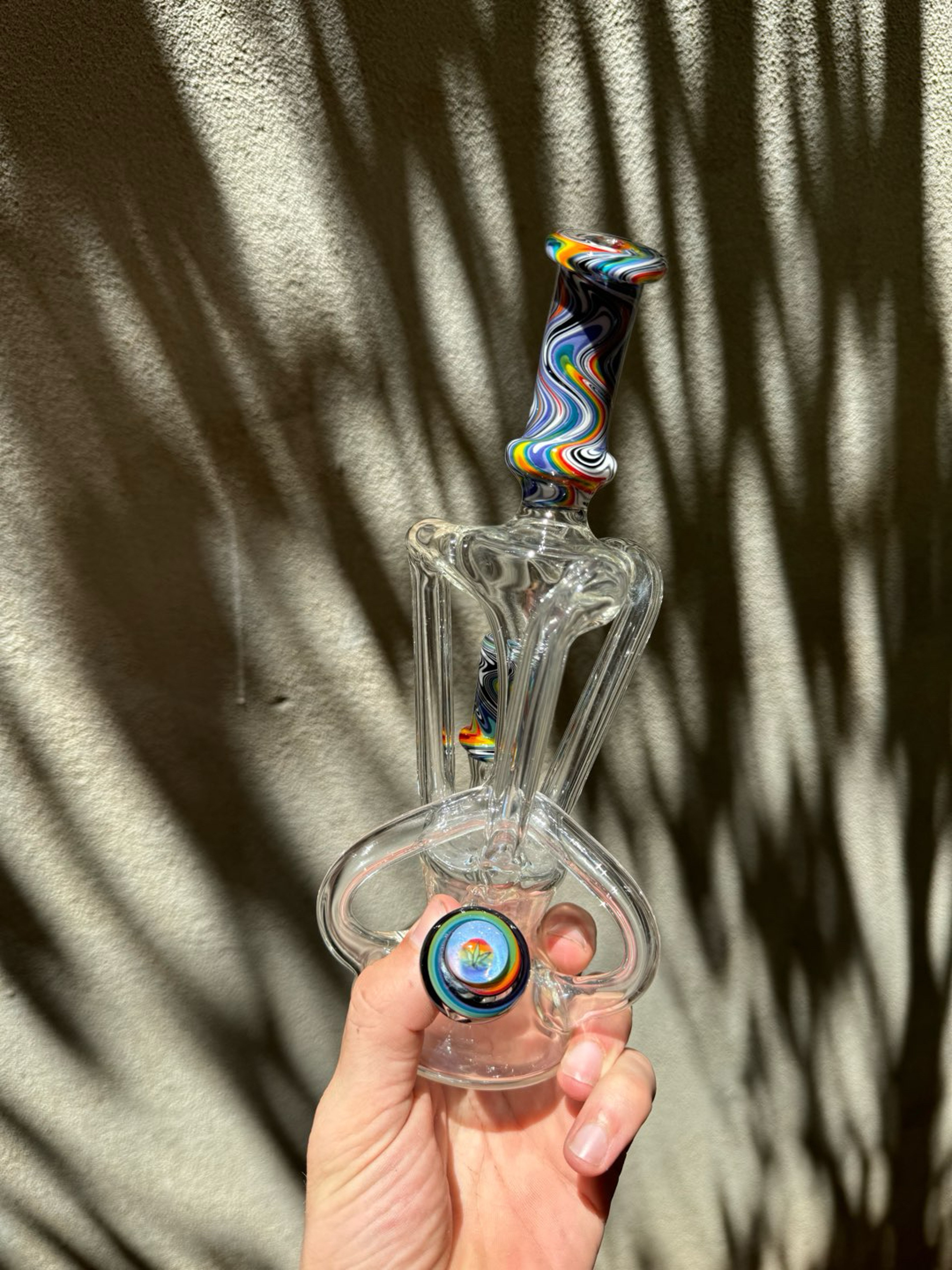 Preview pic of JMP glass art triple-double rig