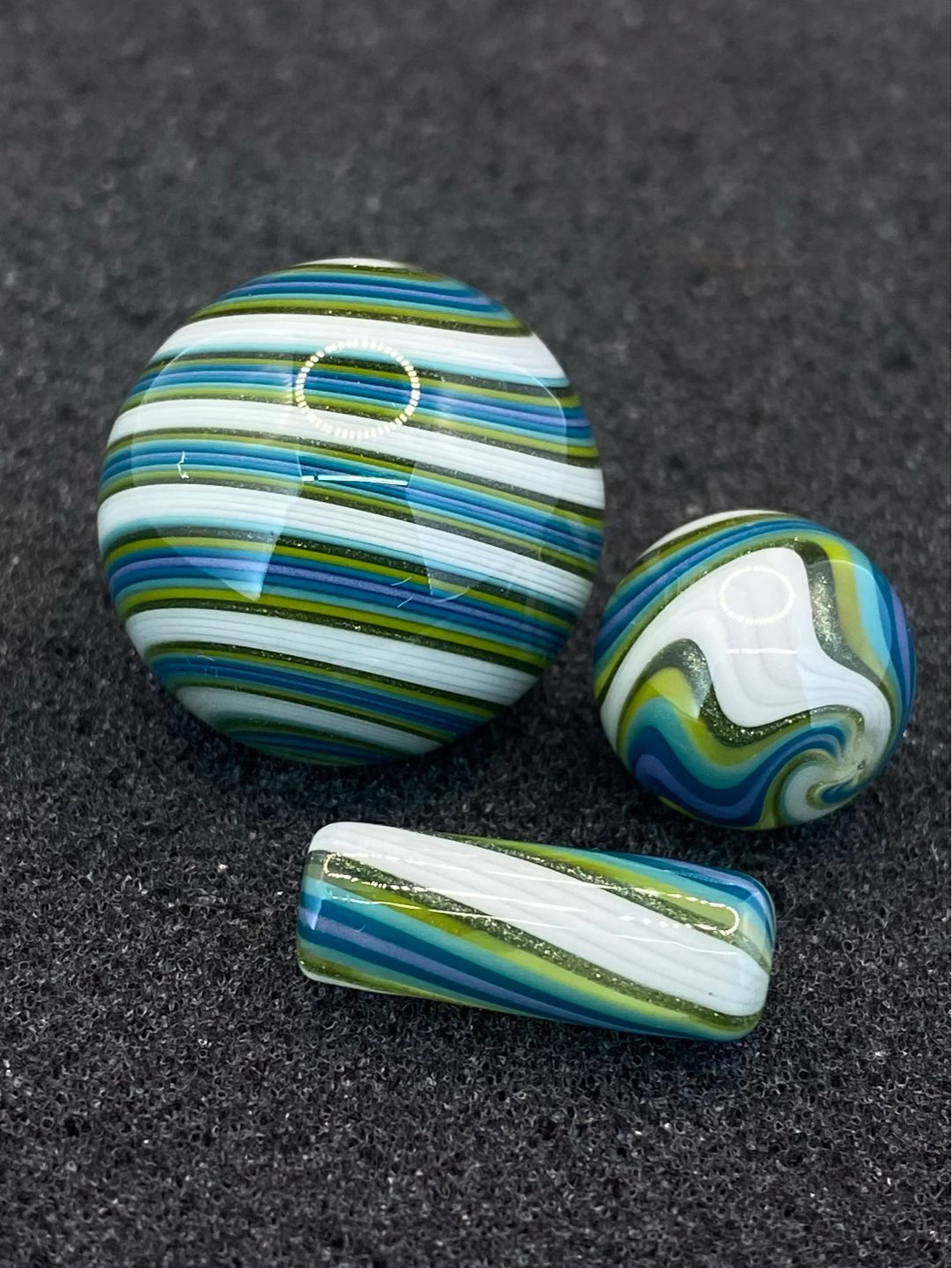 Preview pic of Nephilim Glass - Line Worked Marble Set