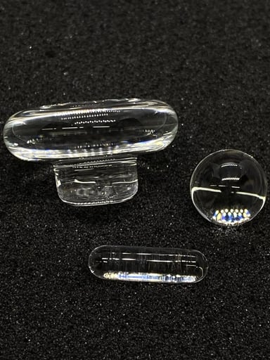 Preview pic of Nephilim Glass - Clear Terp Slurper Plug Marble Set