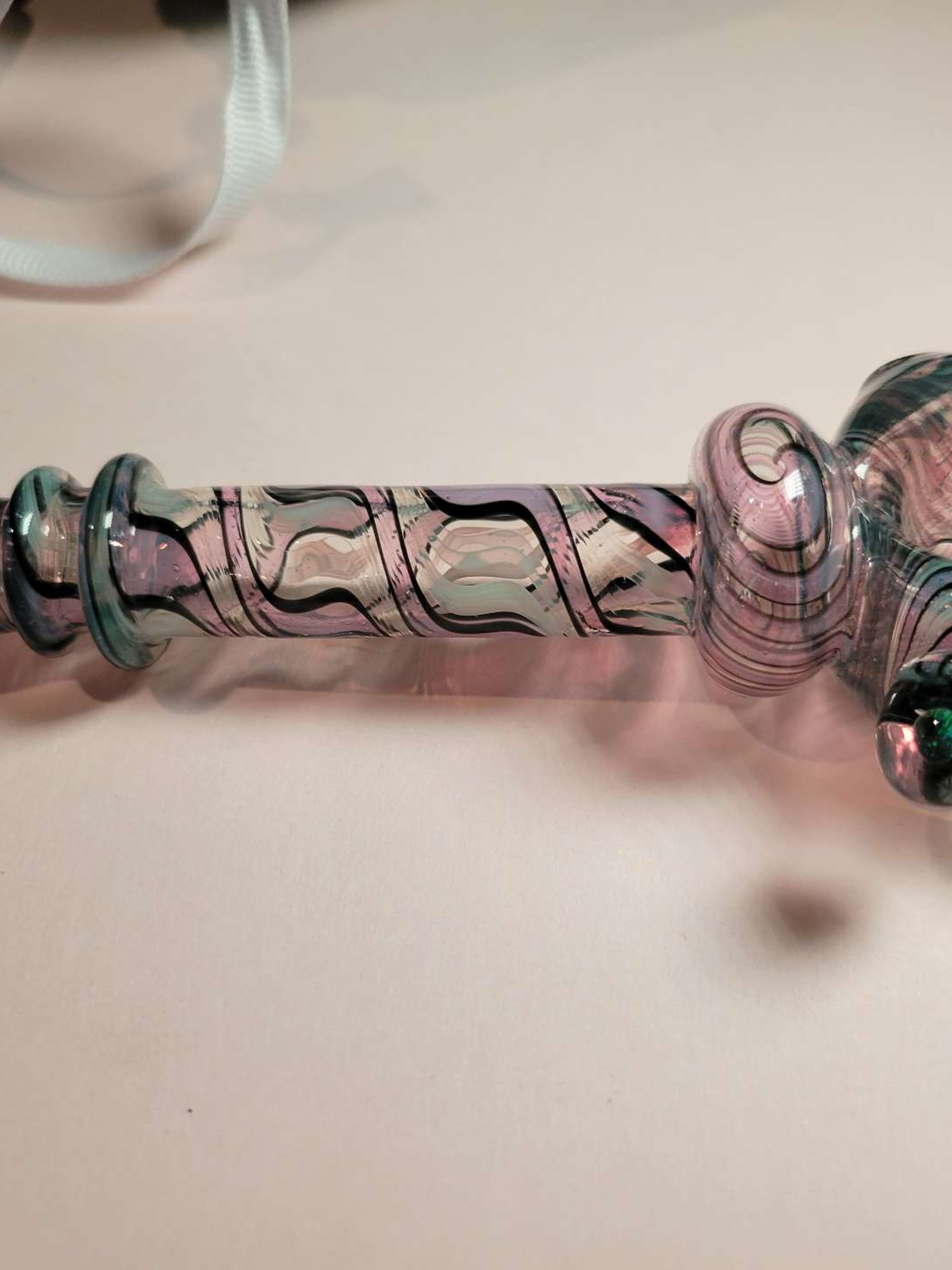 Preview pic of SkyHigh Glass Spoon *UV reactive* includes OTM Pretty Pouch