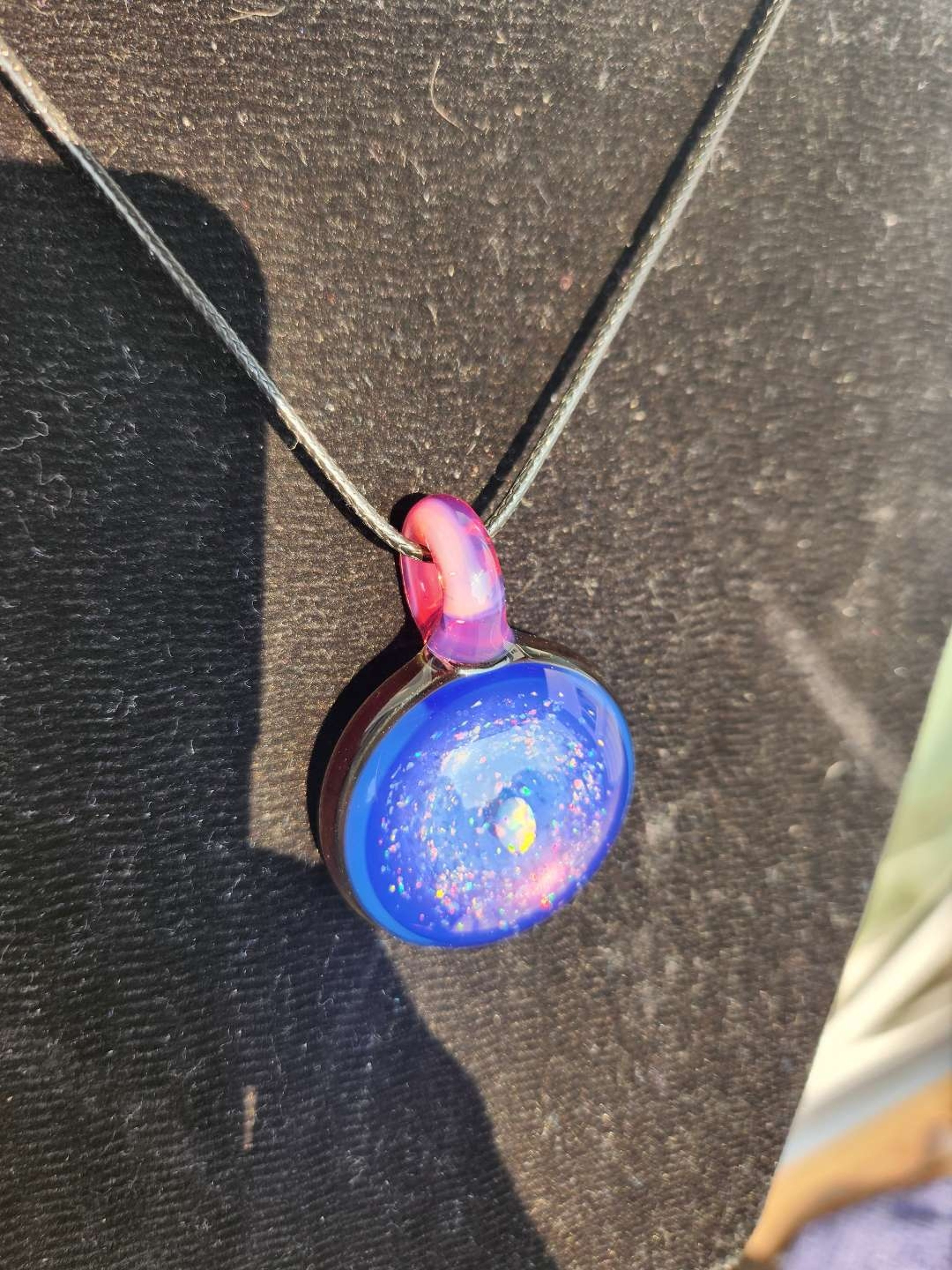 Preview pic of ¡Telemagenta x Royal Blue x Electrum x Opal Pendant by KBerg!