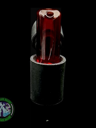 Preview pic of Kovacs Glass - Puffco Pivot Mouthpiece #5 (Transparent Red)