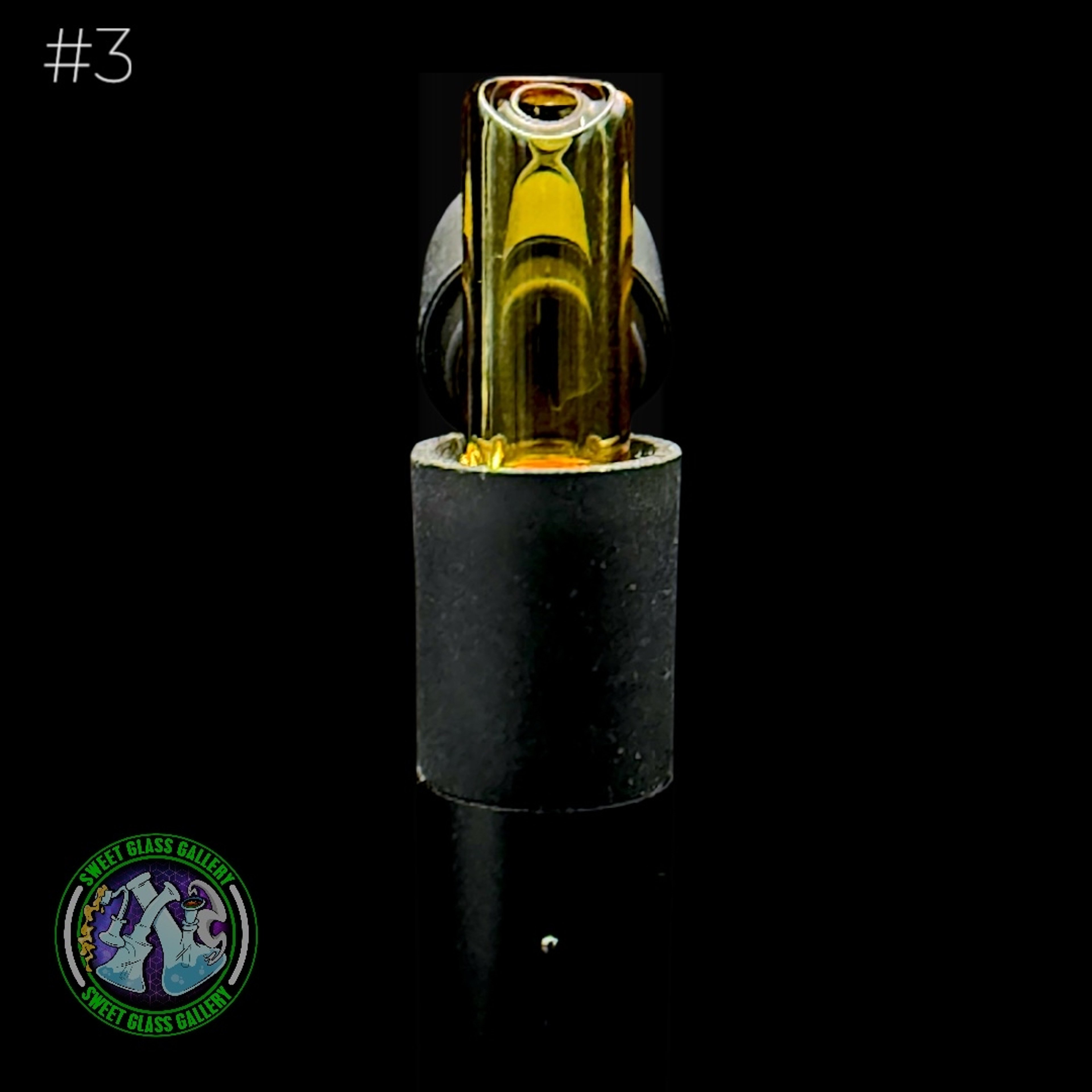Preview pic of Kovacs Glass - Puffco Pivot Mouthpiece #3 (Amber)