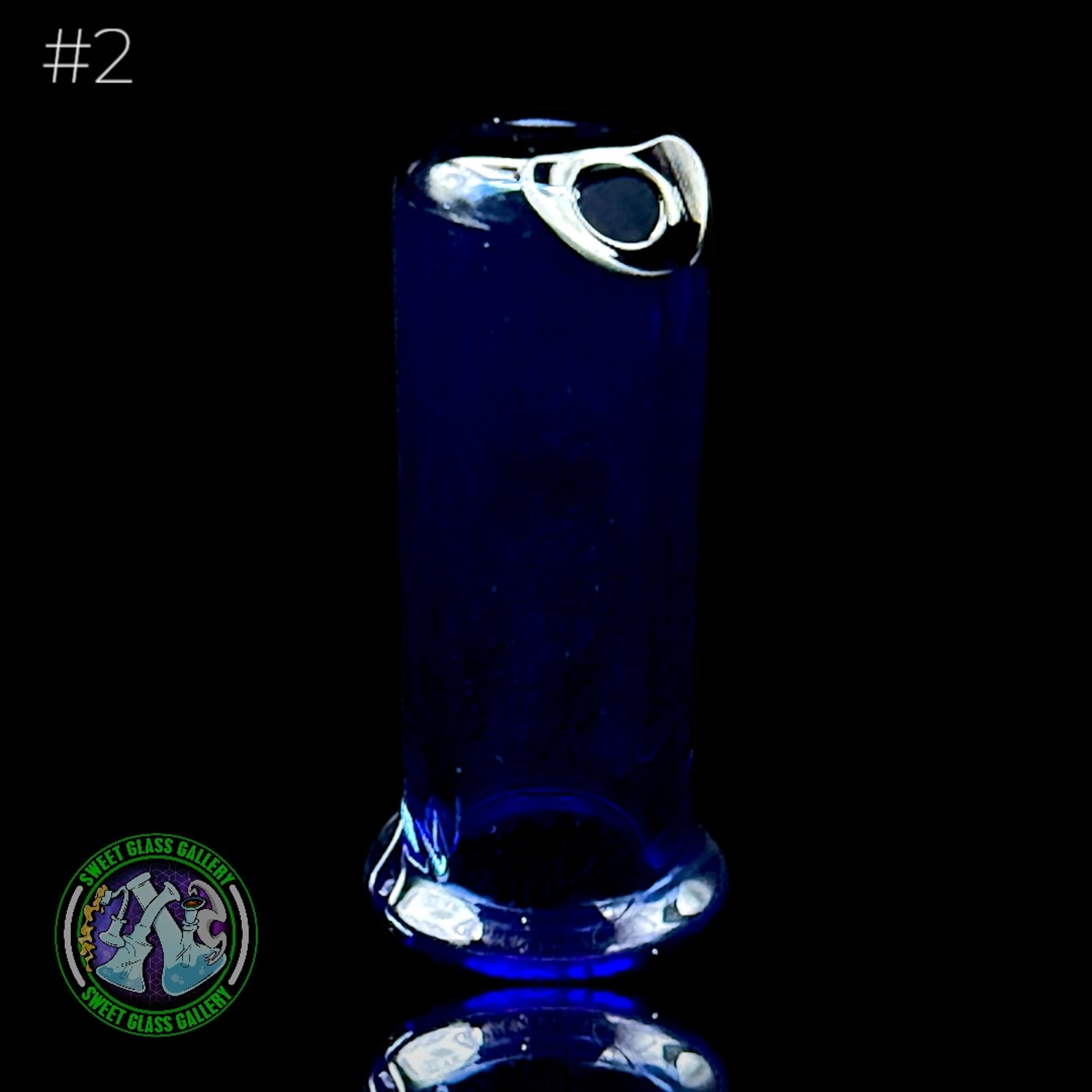 Preview pic of Kovacs Glass - Puffco Pivot Mouthpiece #2 (Light Cobalt)