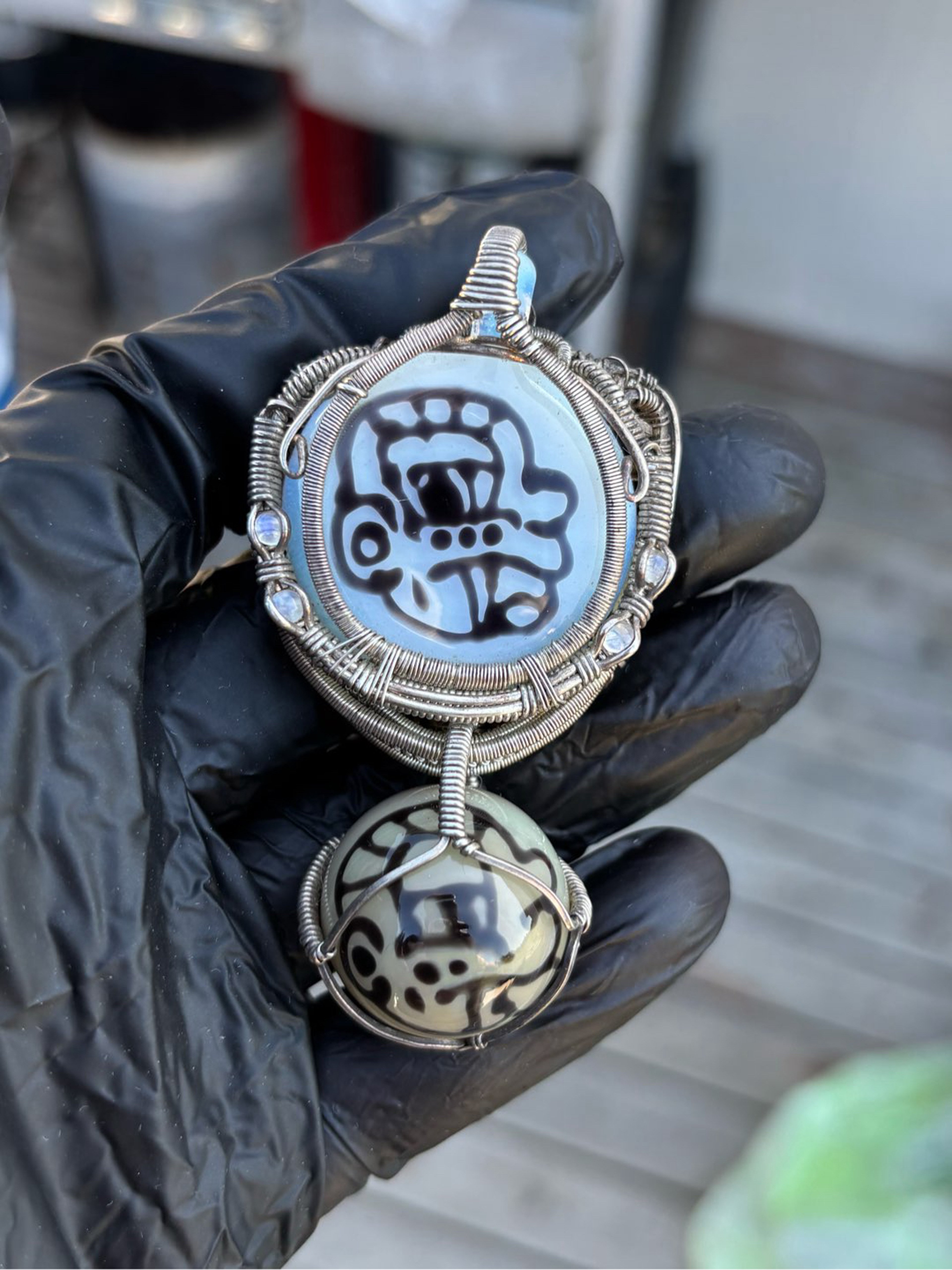 Preview pic of Ben Focus Wire Wrapped Pendant