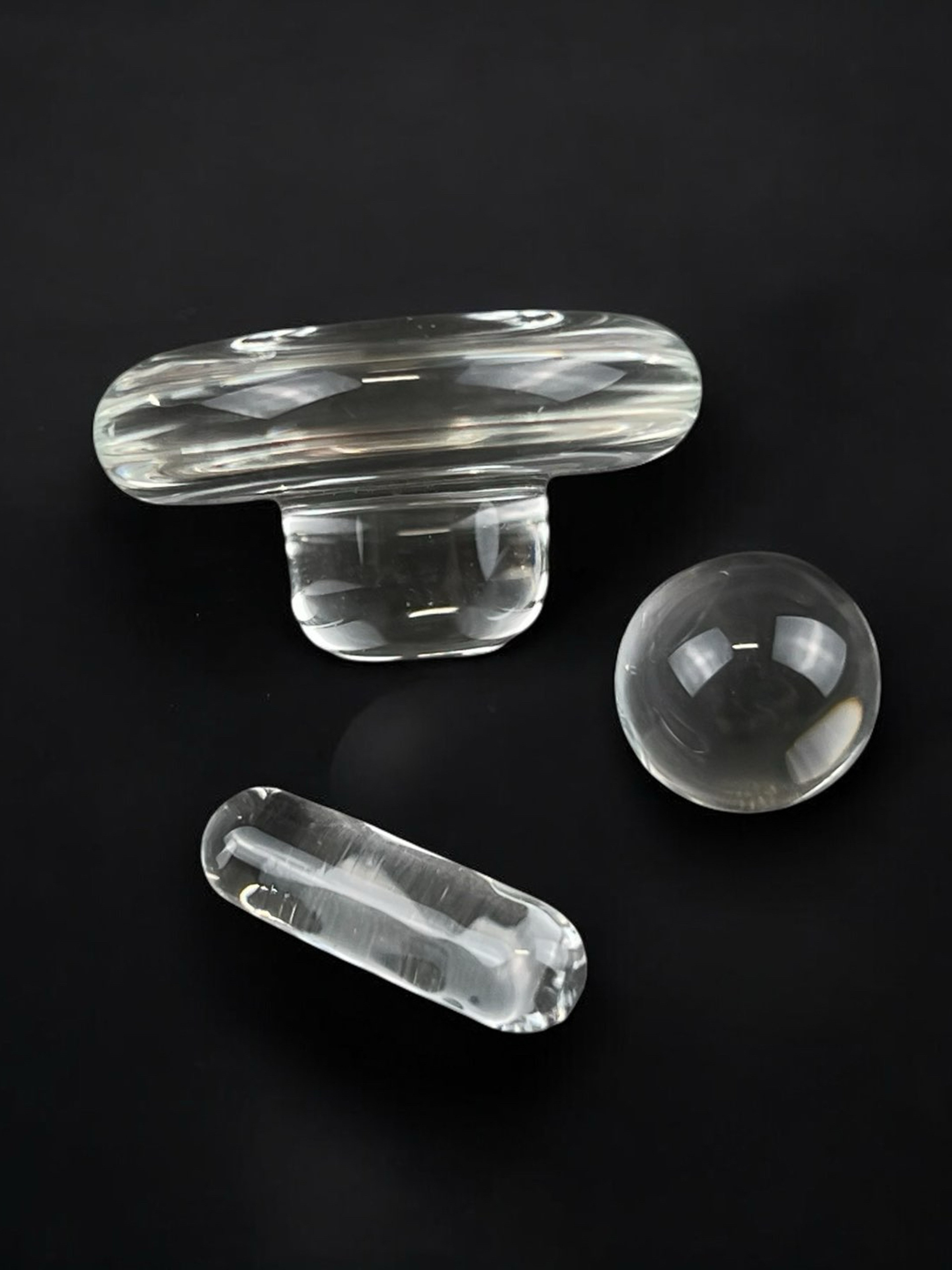 Preview pic of Nephilim Glass - Clear Terp Slurper Plug Marble Set