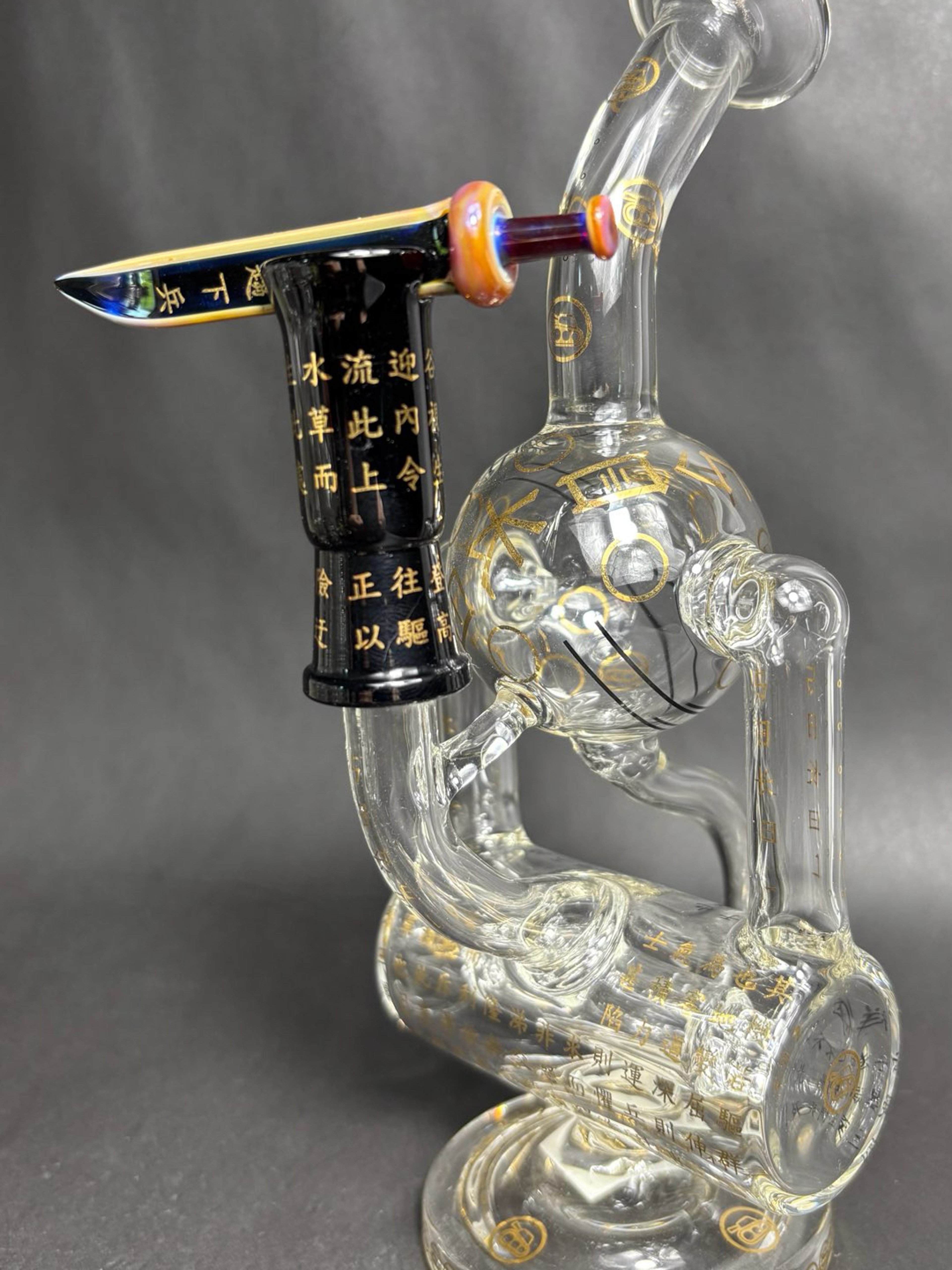 Aaron Sokol Art of War Series  Recycler Rig with Sword & 14mm Dome image 0
