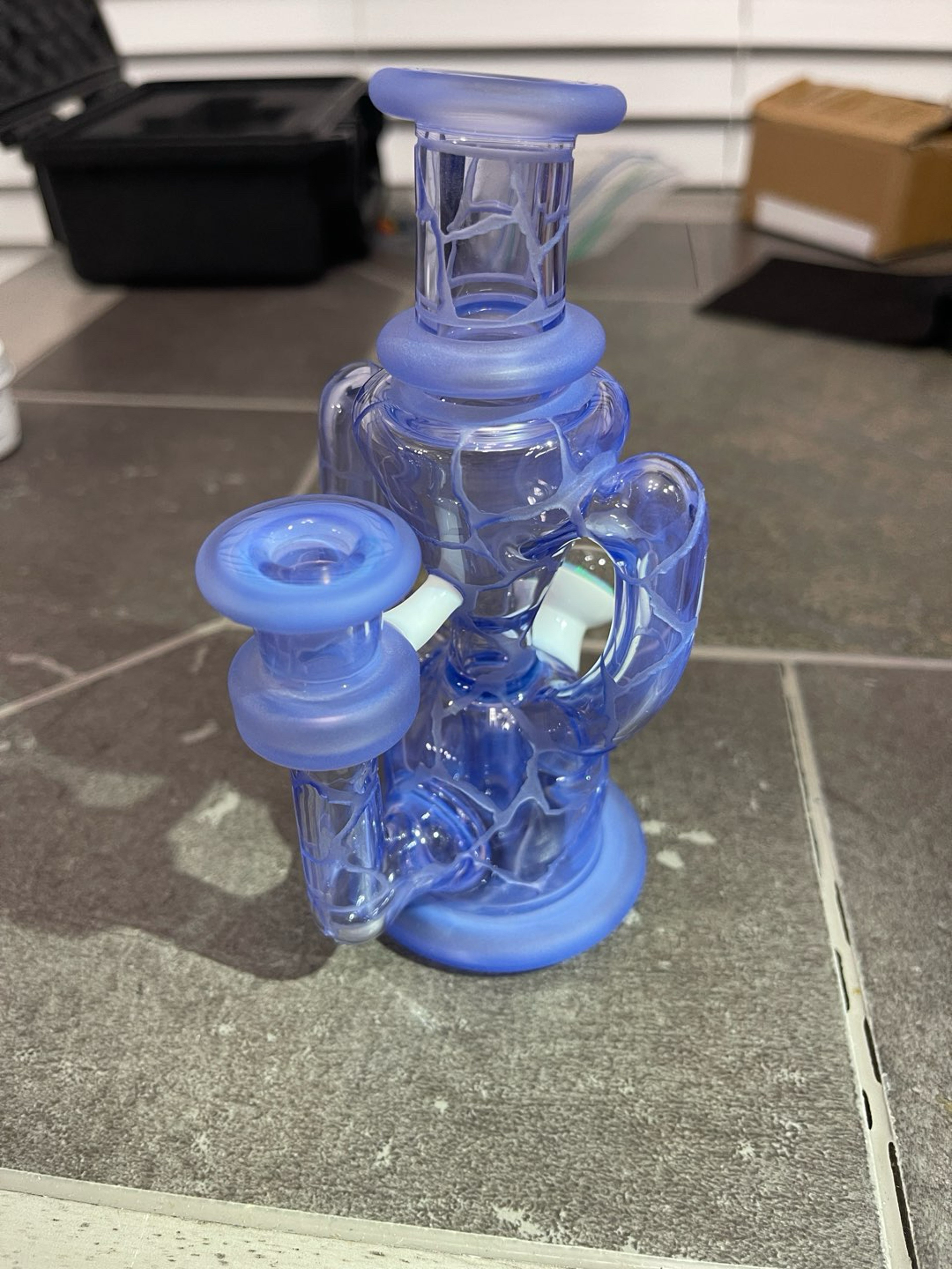 Preview pic of Rooster Glass mini double up. $500 for the rig and accessories, $750 with a slurper.