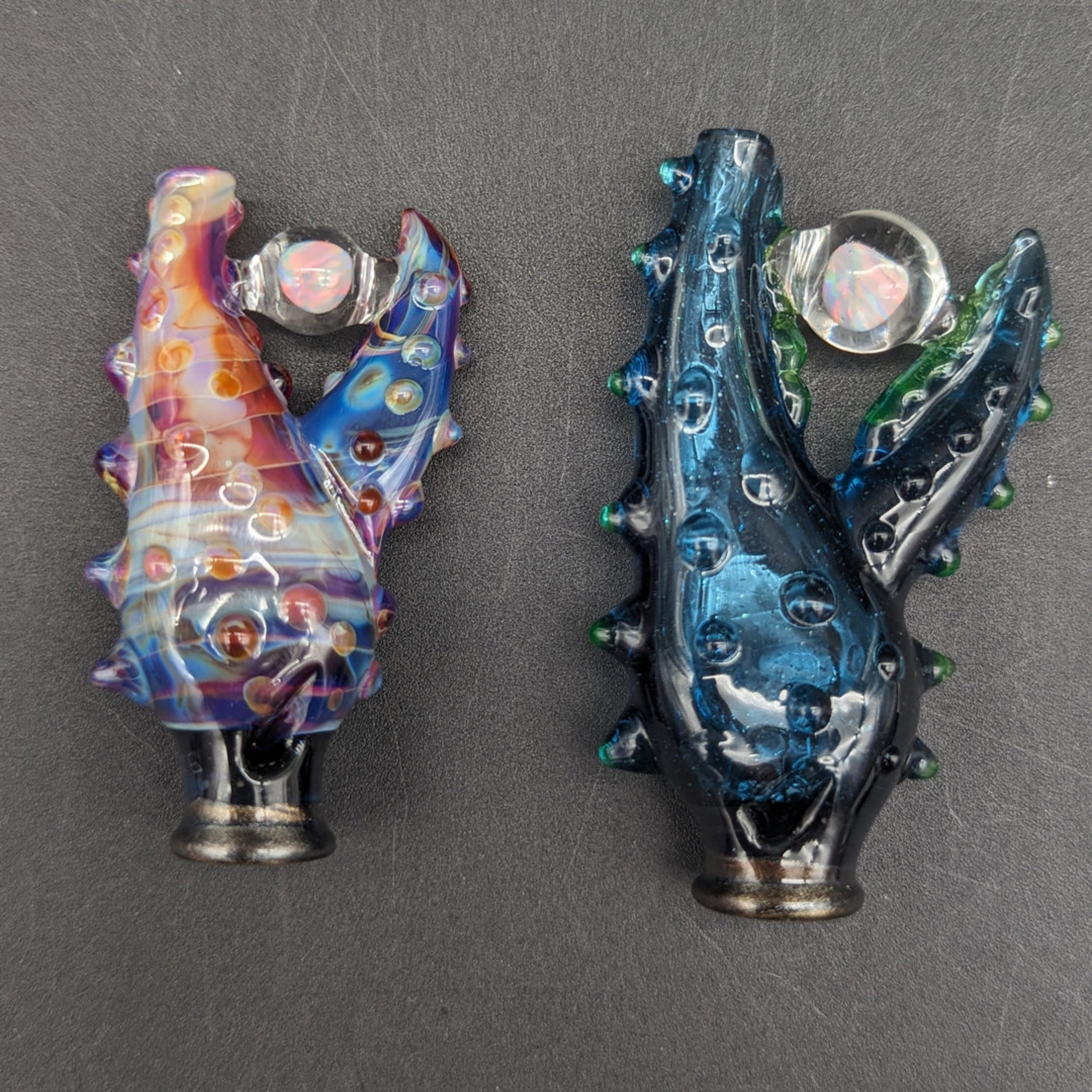 Preview pic of MAKO GLASS PUFFCO PIVOT TOP / MOUTHPIECE | OPAL CRAB CLAW