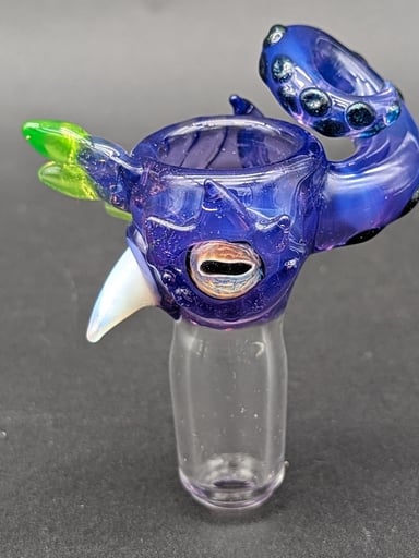 Preview pic of MAKO GLASS 4 HOLE 18MM OCTOPUS BOWL / SLIDE
