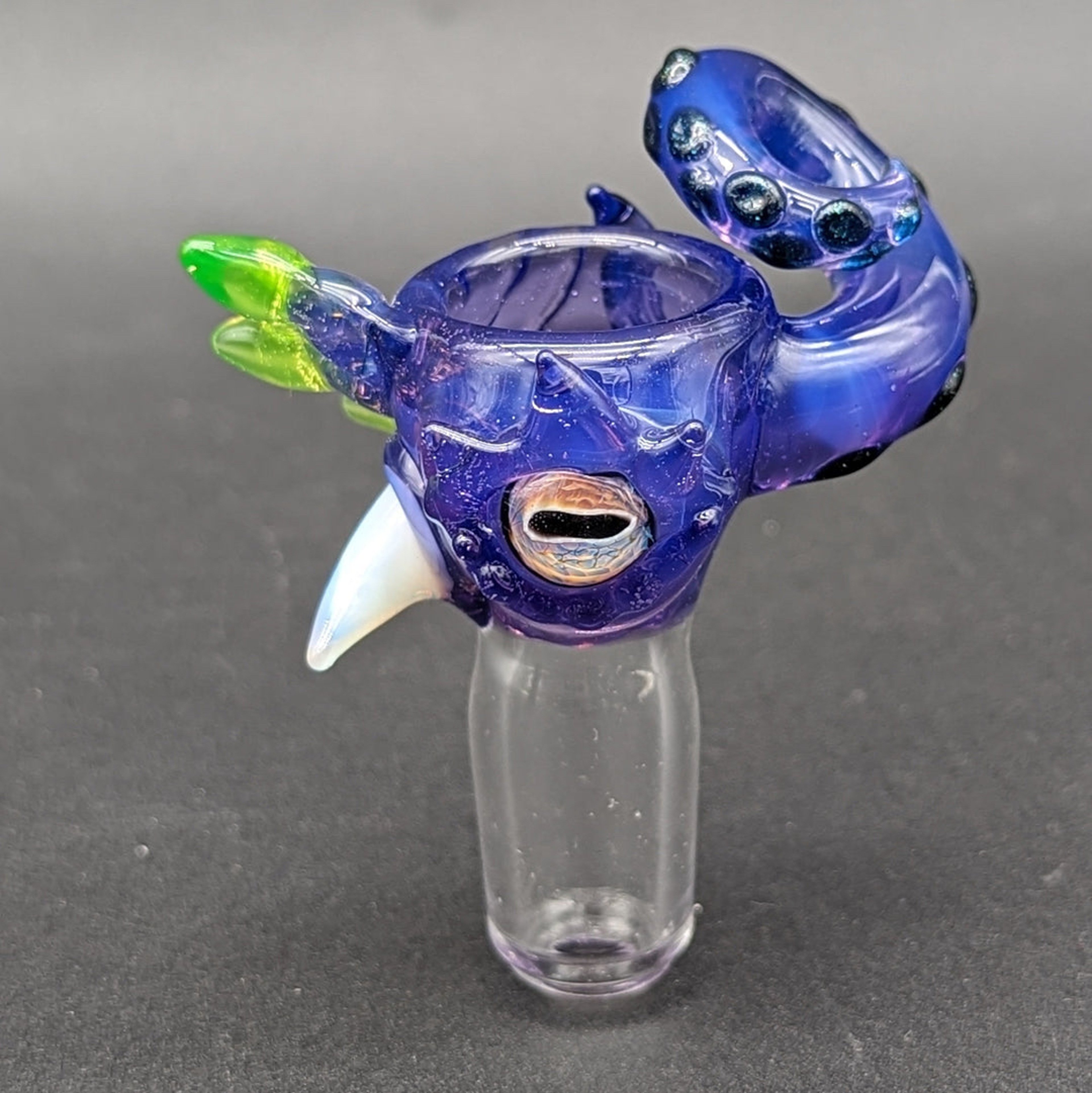 Preview pic of MAKO GLASS 4 HOLE 18MM OCTOPUS BOWL / SLIDE