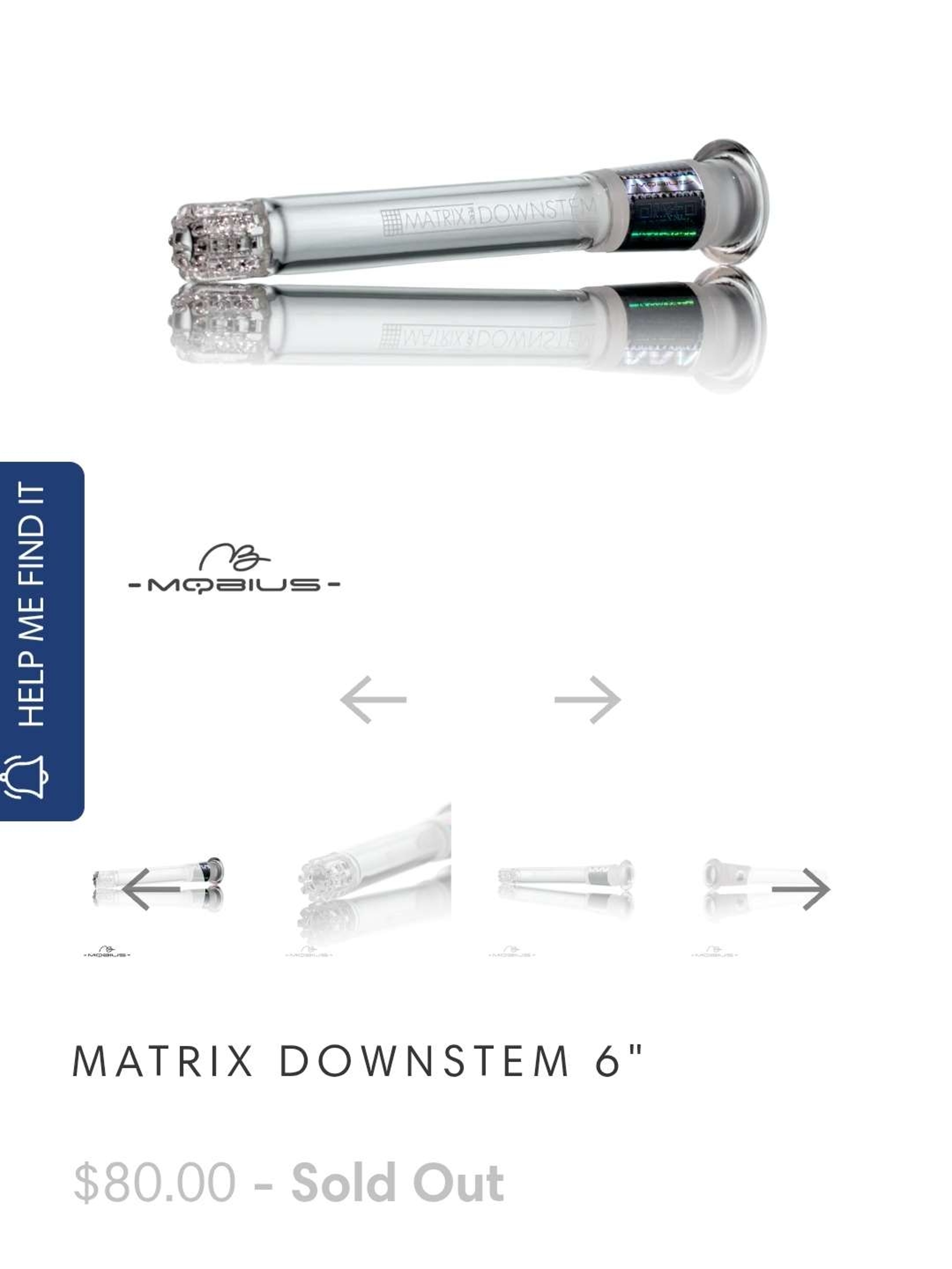 Preview pic of Matrix Downstem by Mobius Glass