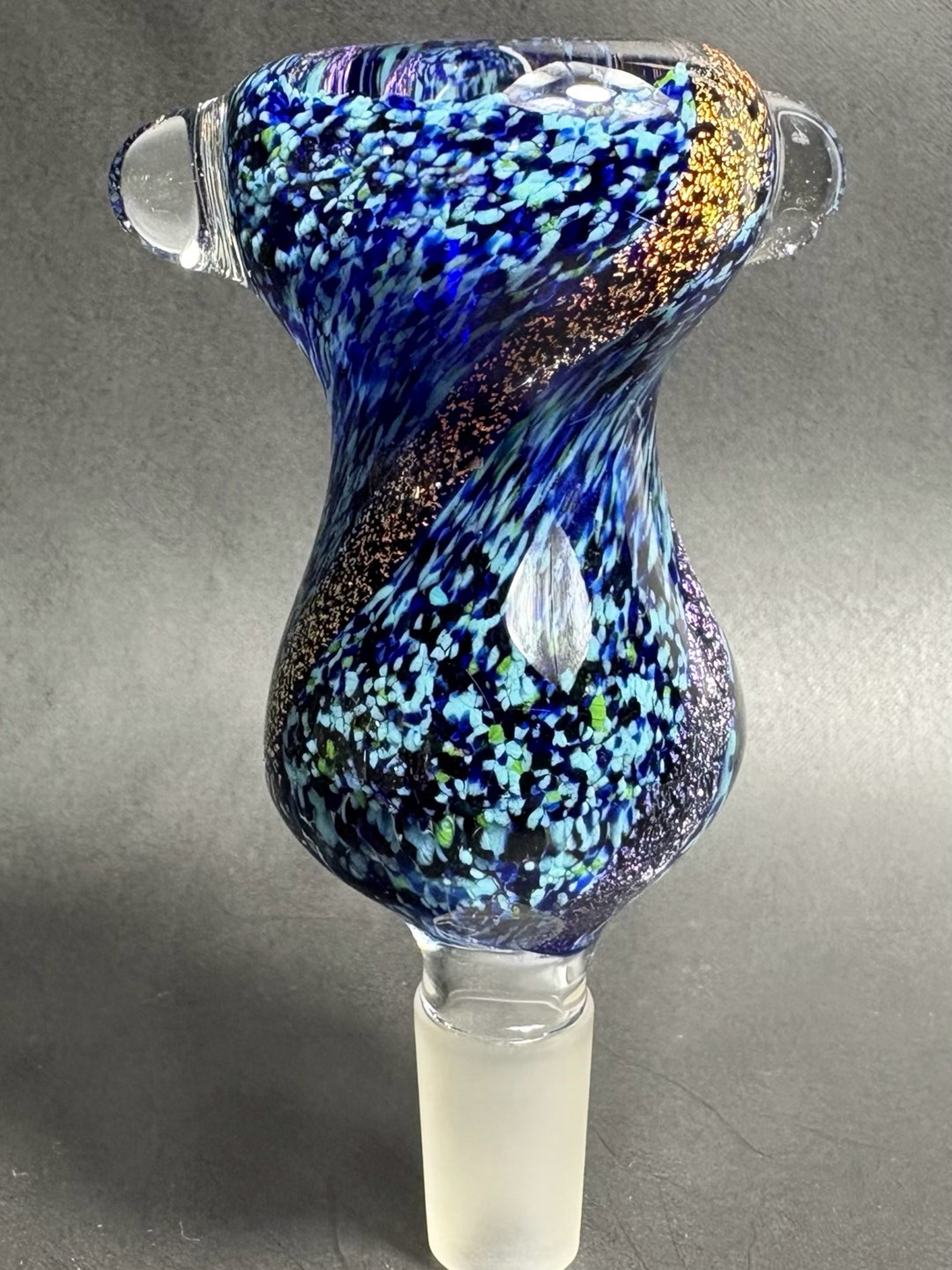 Preview pic of Heady Worked 14mm Male Joint Slide Bowl Stary Nebula