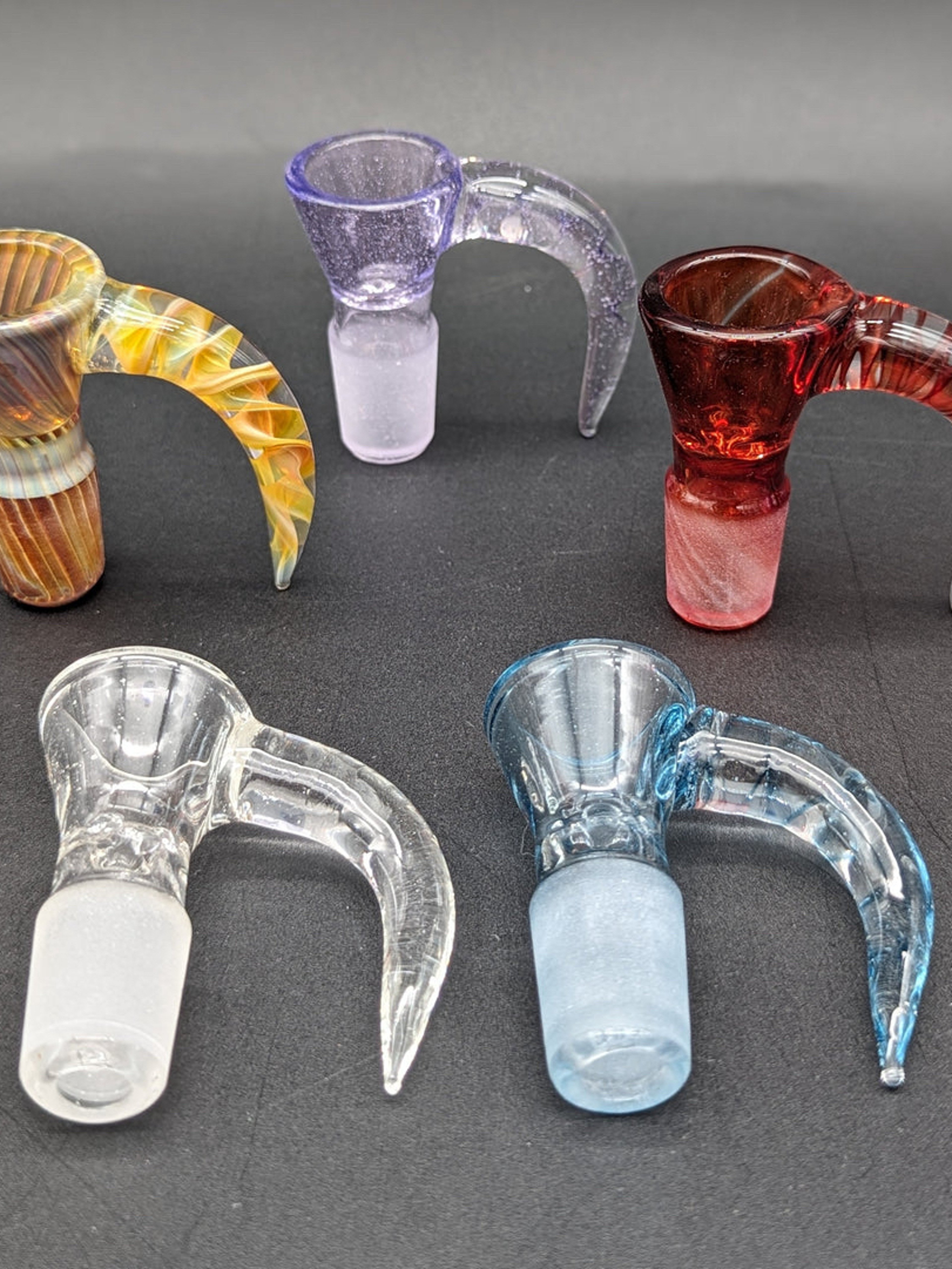 Preview pic of 4 HOLE GREEK GLASS FULL COLOR 18MM SLIDE