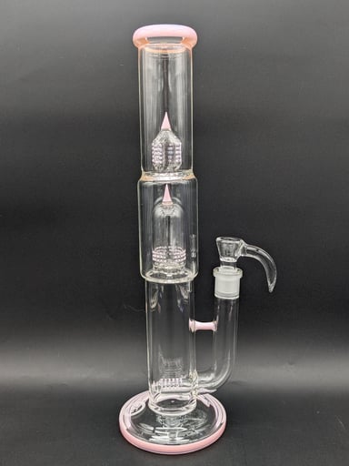 Preview pic of GREEK GLASS 16" KINGSTEM DOME PERC w/ 6 HOLE SLIDE