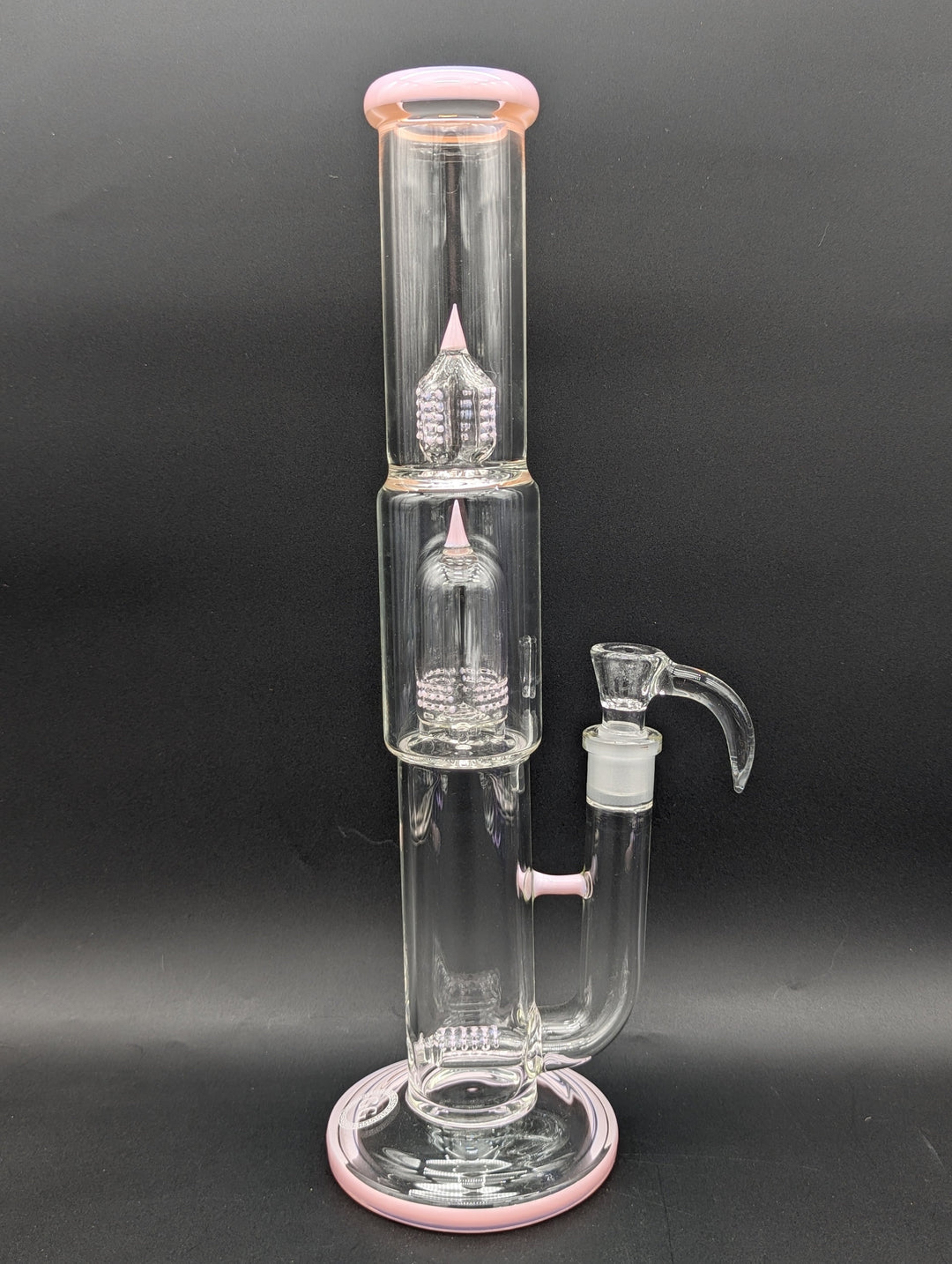 Preview pic of GREEK GLASS 16" KINGSTEM DOME PERC w/ 6 HOLE SLIDE