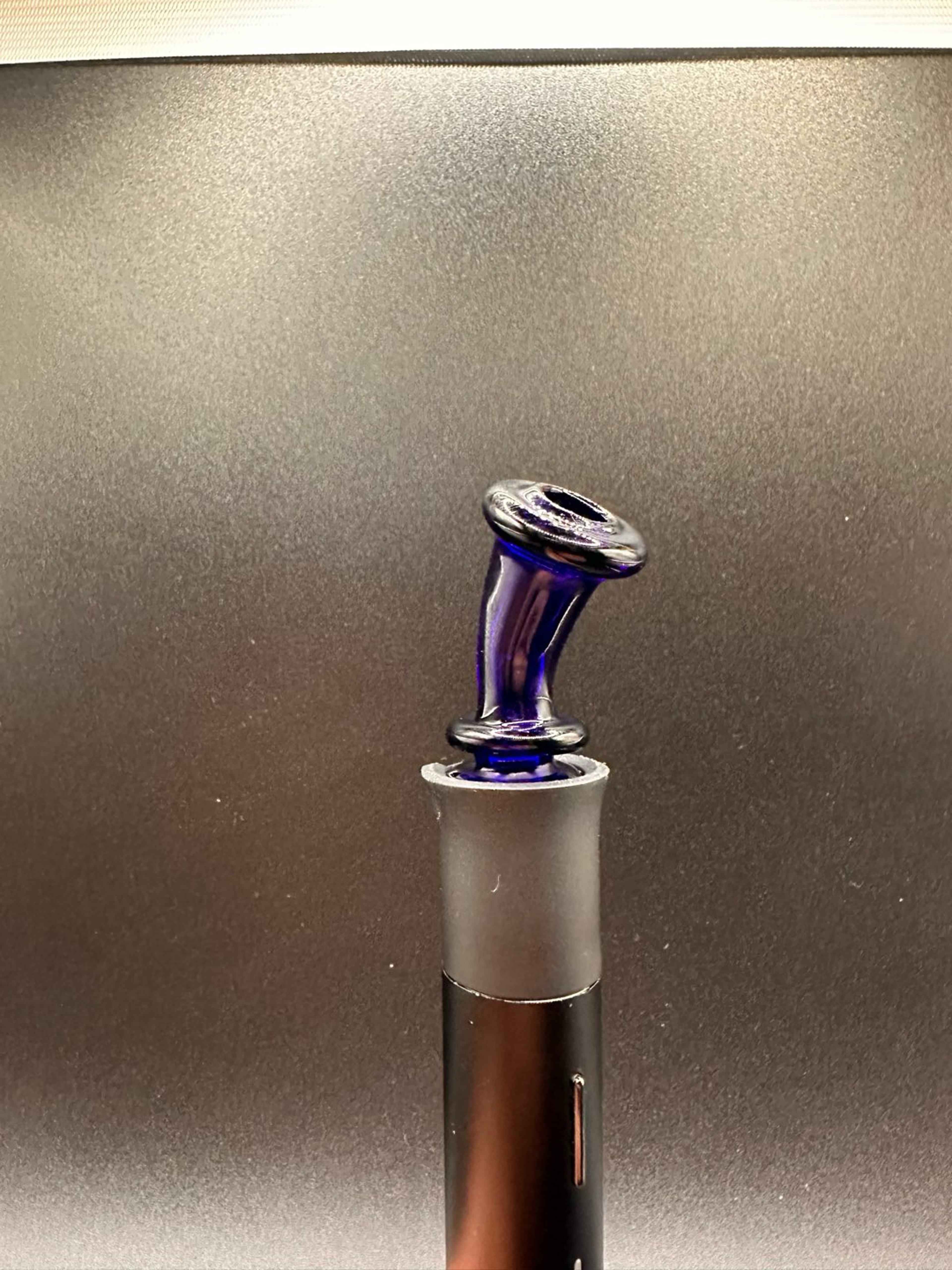 Preview pic of Puffco pivot bent spinner top in blue