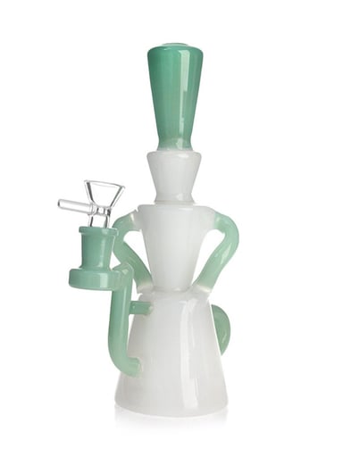 Preview pic of DOUBLE UPTAKE KLEIN RECYCLER SHOWERHEAD PERC RIG
