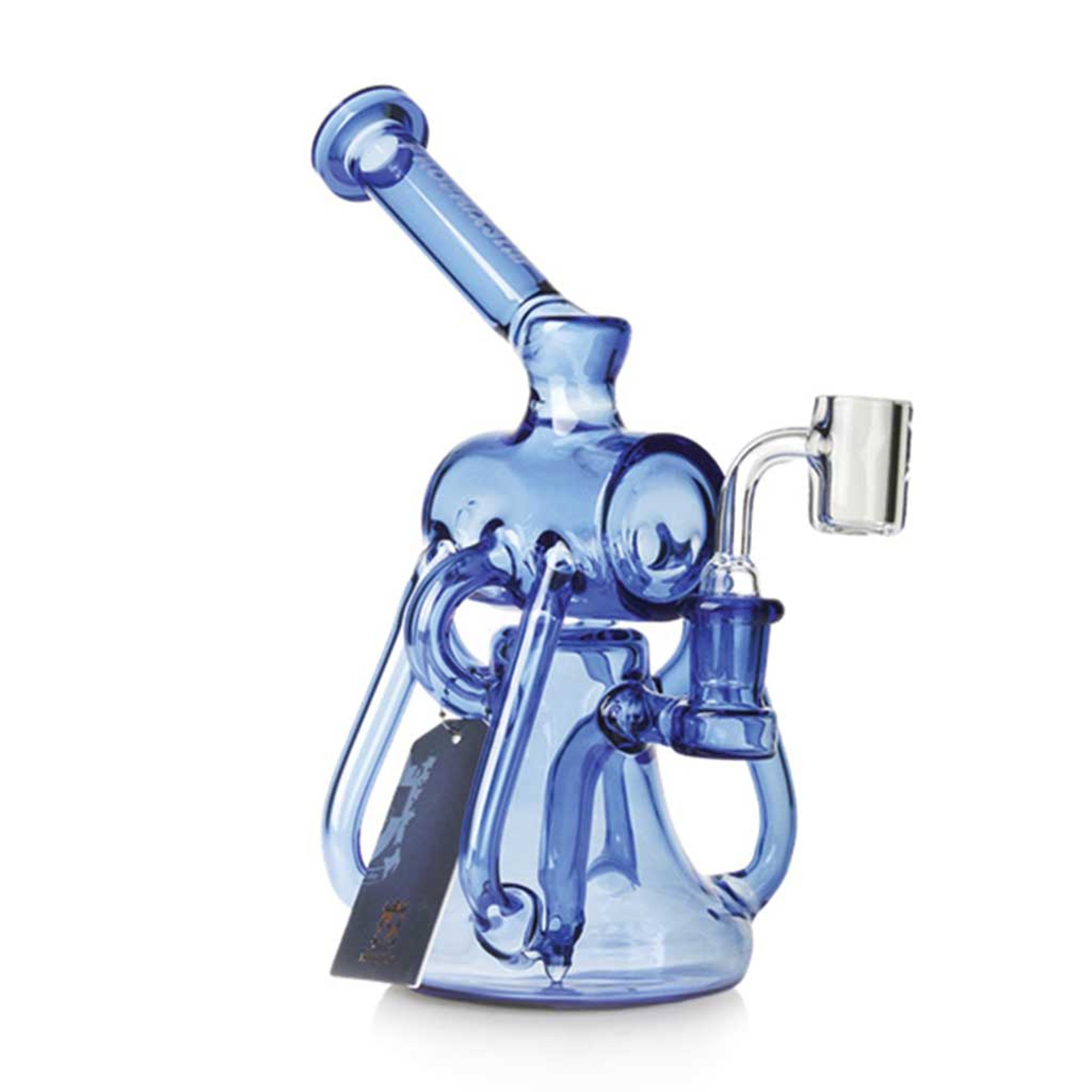 Preview pic of PHOENIX STAR 8 INCH DUAL CHAMBER CYLINDER TOP RECYCLER DAB RIG