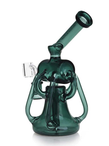 Preview pic of PHOENIX STAR 8 INCH DUAL CHAMBER CYLINDER TOP RECYCLER DAB RIG