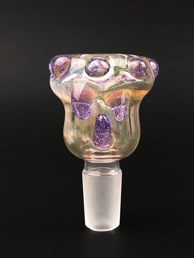 Preview pic of 14mm Glass Bowl Slide – Single Hole by The Beardless Menace