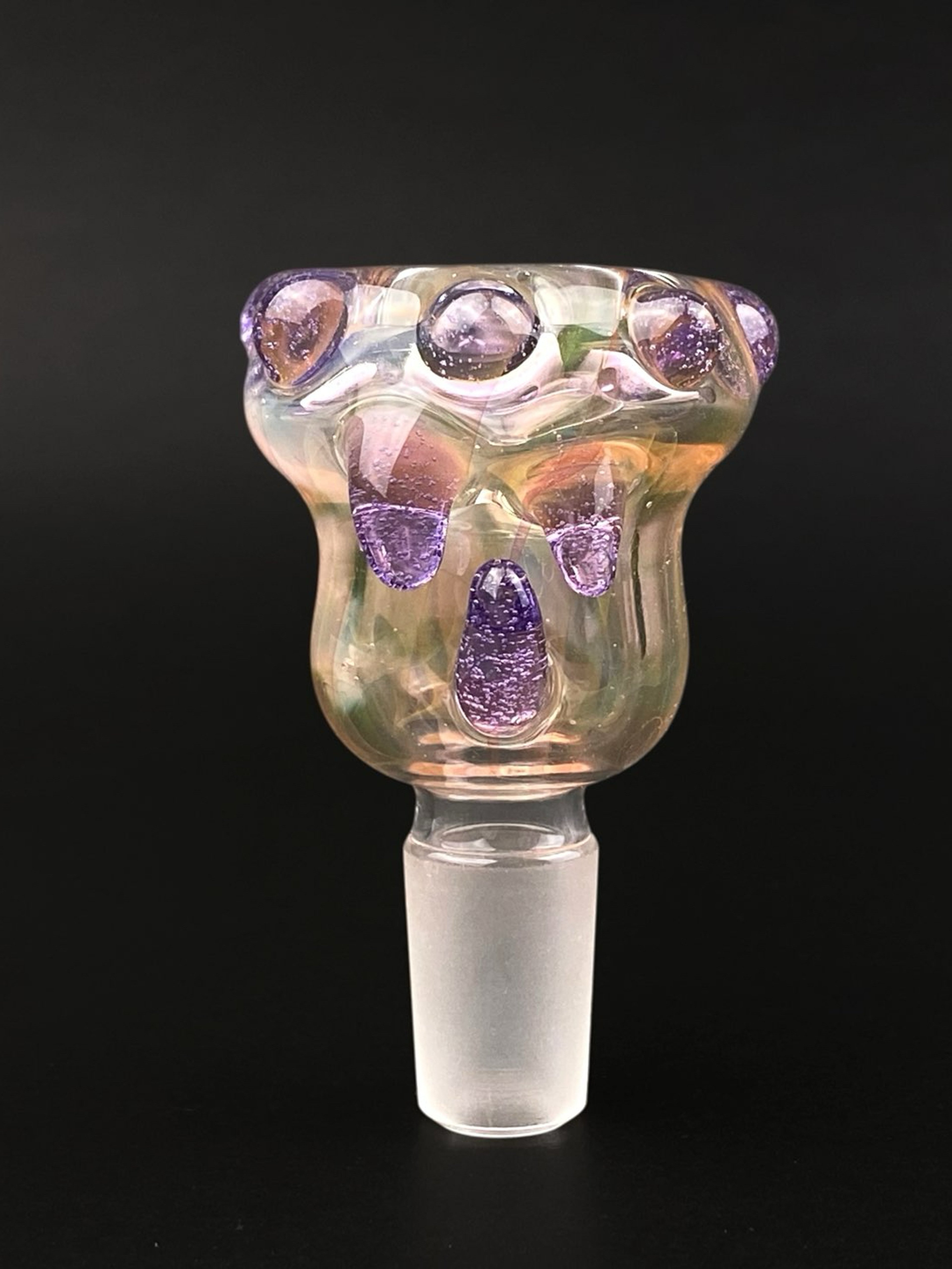 Preview pic of 14mm Glass Bowl Slide – Single Hole by The Beardless Menace
