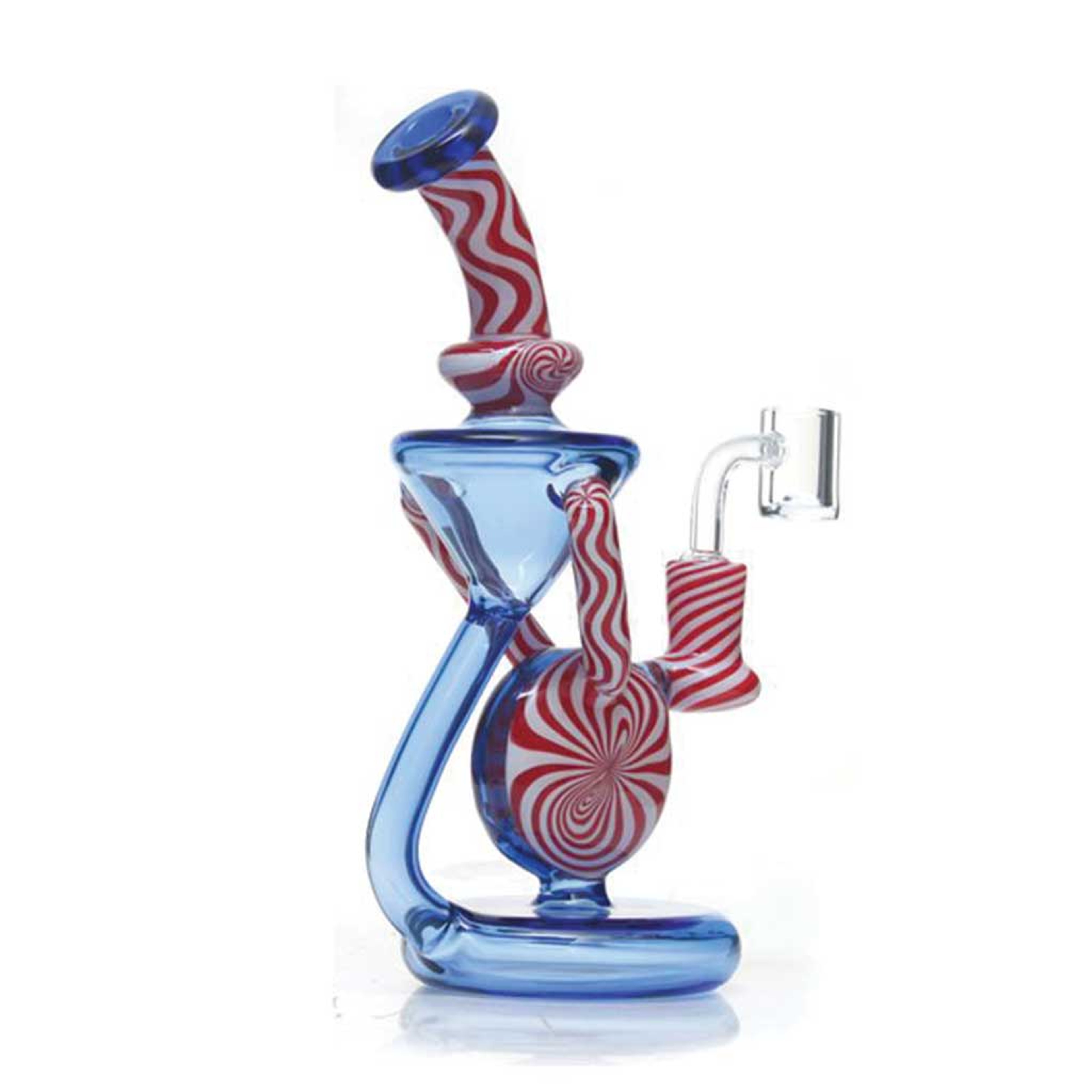 Preview pic of PHOENIX STAR AMERICAN NORTHSTAR GLASS & INSERT PERC RECYCLER DAB RIG