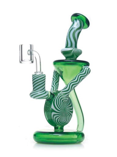 Preview pic of PHOENIX STAR AMERICAN NORTHSTAR GLASS & INSERT PERC RECYCLER DAB RIG
