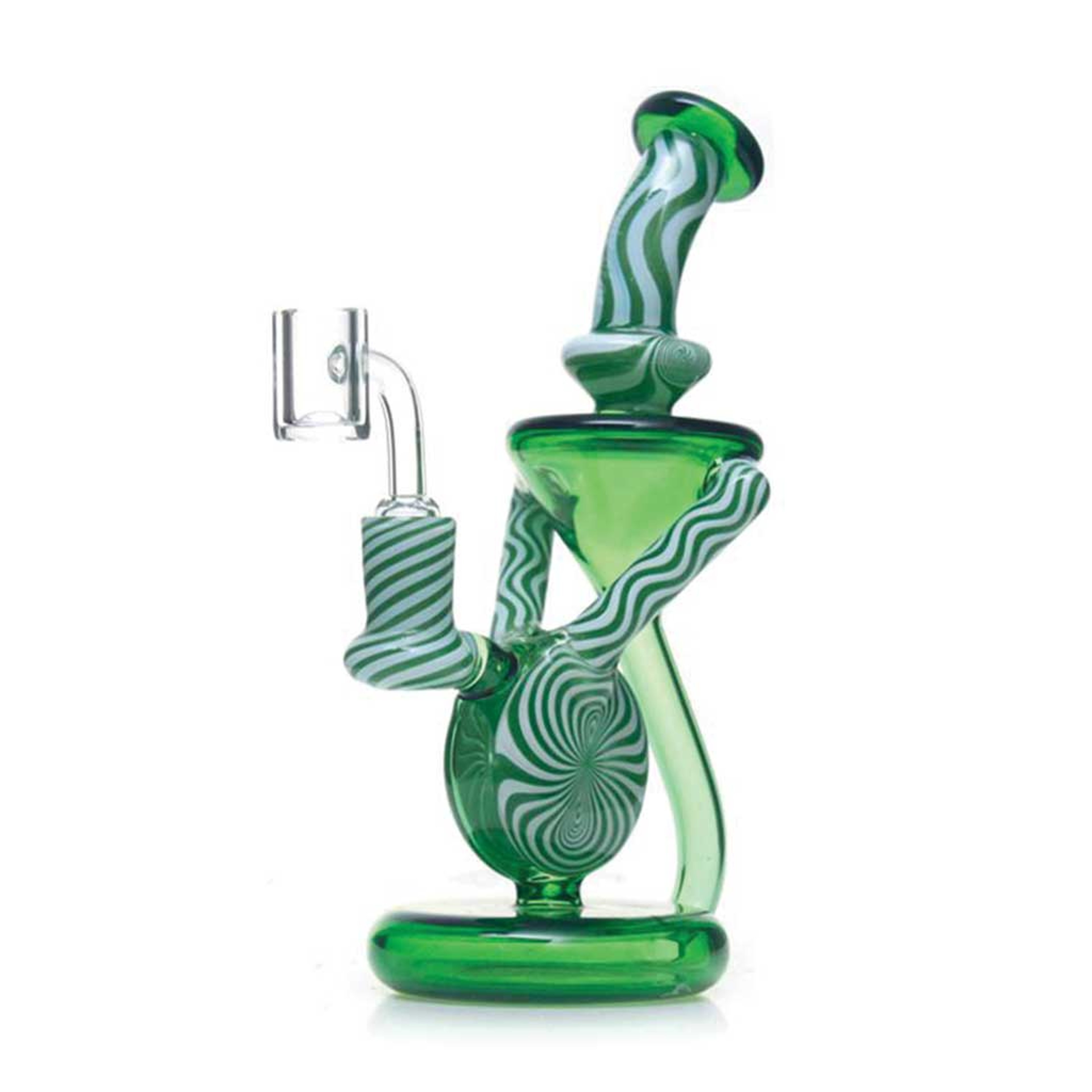 Preview pic of PHOENIX STAR AMERICAN NORTHSTAR GLASS & INSERT PERC RECYCLER DAB RIG