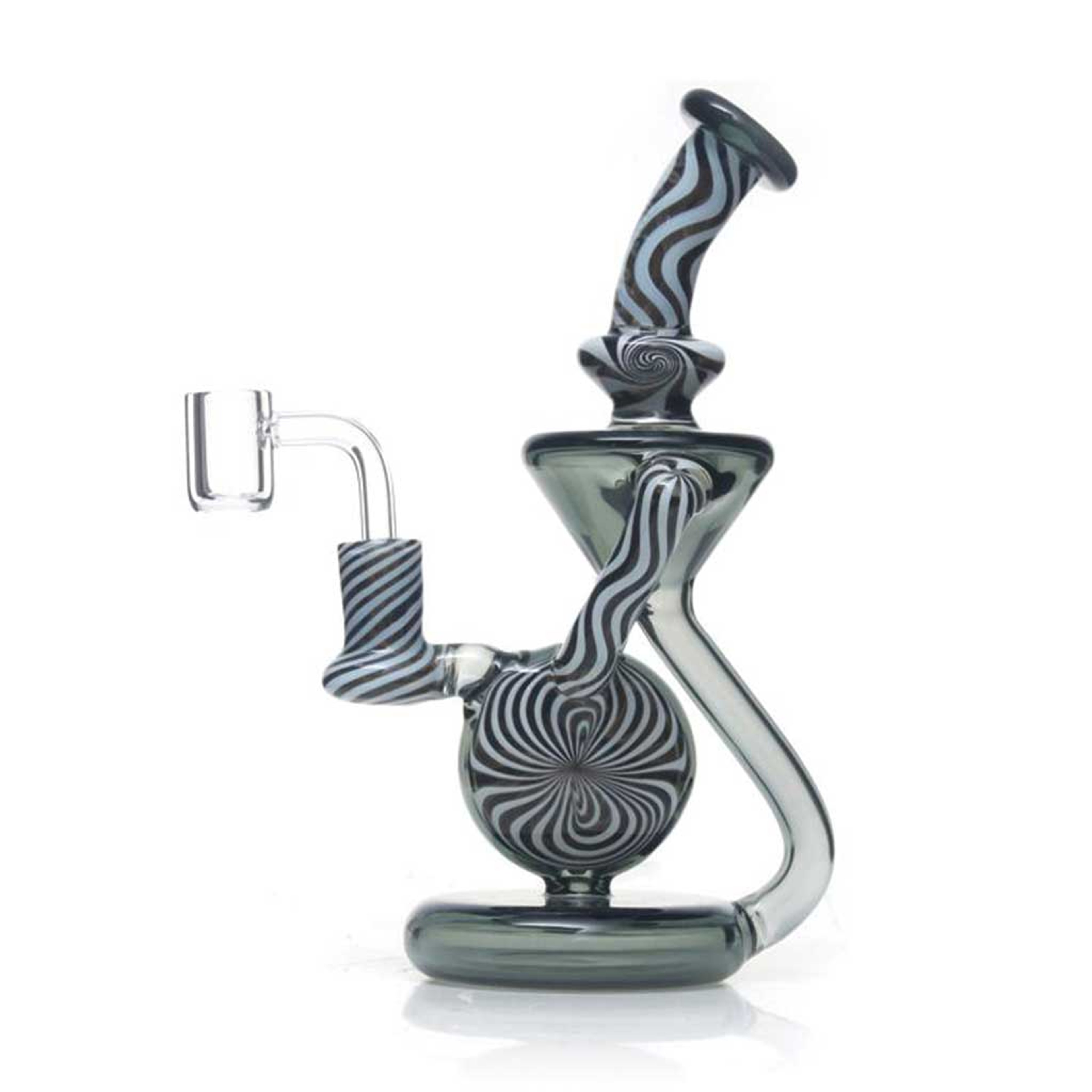 Preview pic of PHOENIX STAR AMERICAN NORTHSTAR GLASS & INSERT PERC RECYCLER DAB RIG
