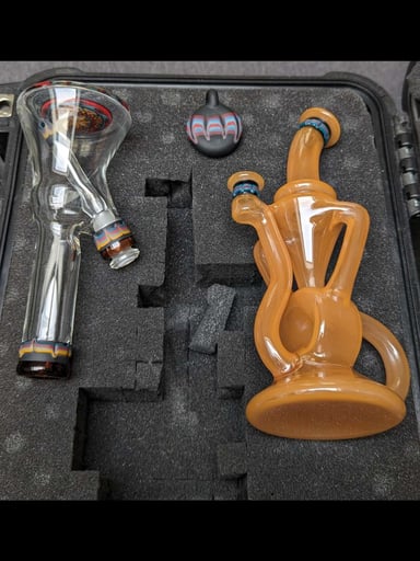 Preview pic of Donatelli Glass Discycler - Peach