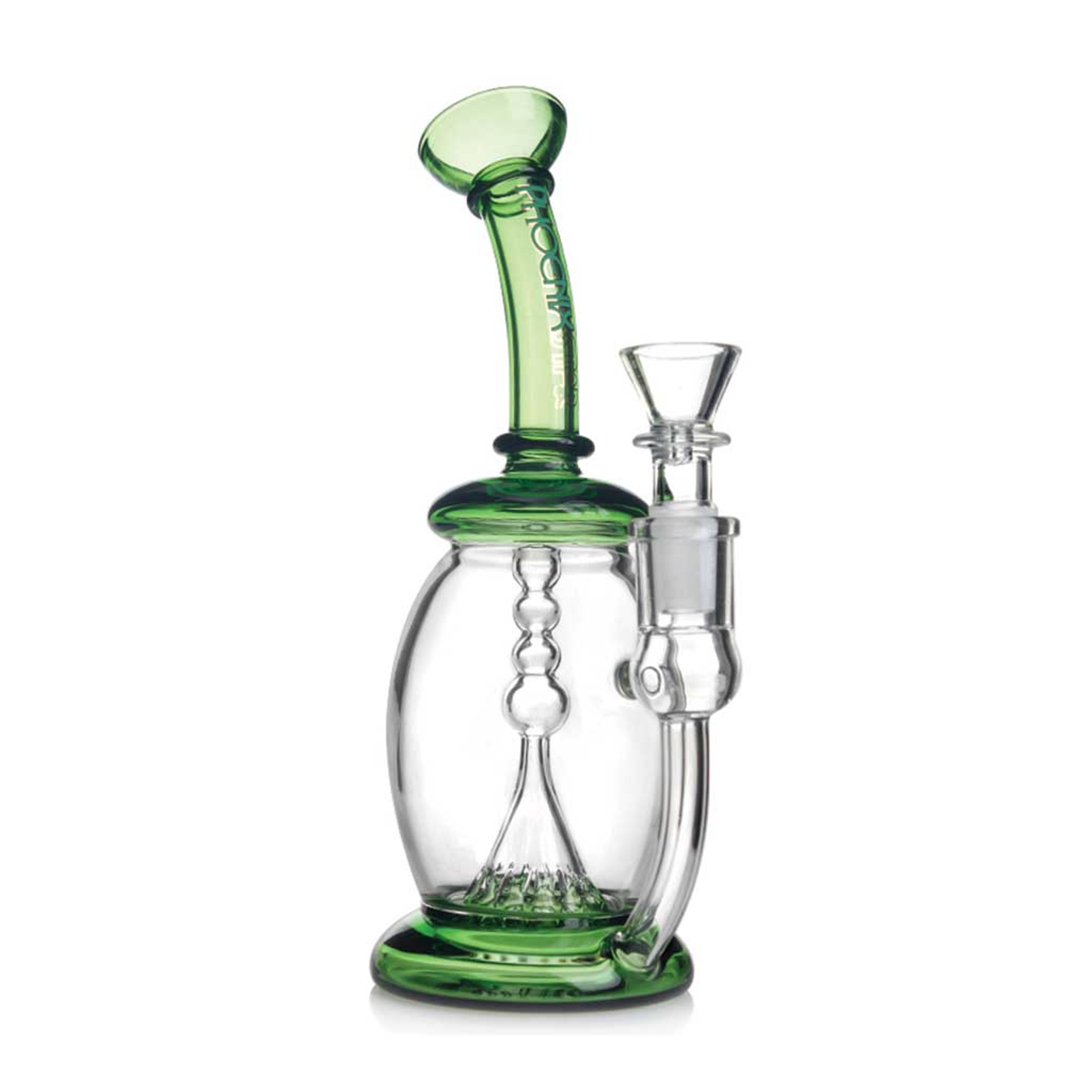 Preview pic of PHOENIX STAR FAB EGG BUBBLER WITH SHOWERHEAD PERC 8 INCH