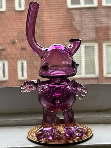 Preview pic of Lerk ruby gold amethyst faceted stander