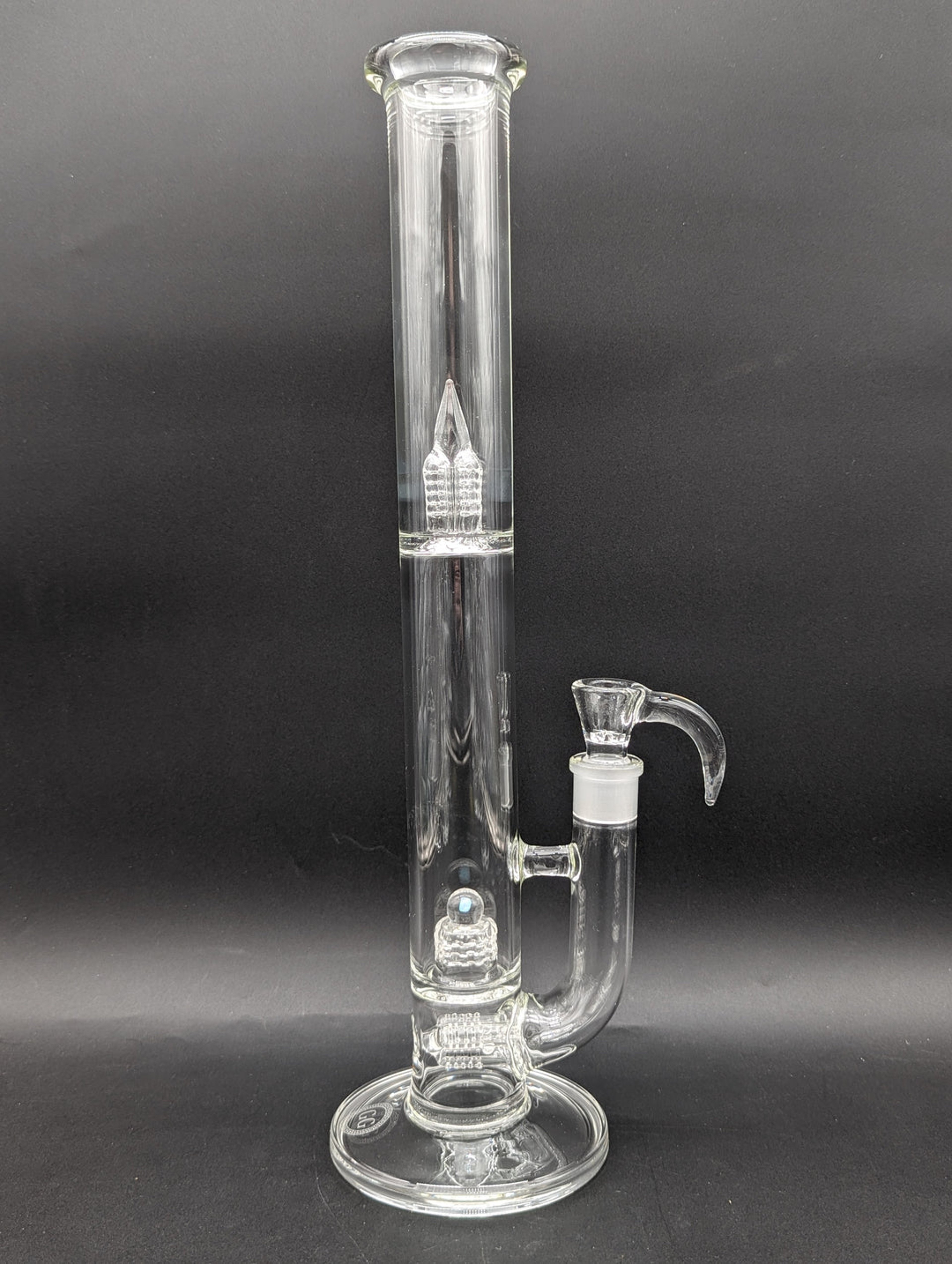 Preview pic of GREEK GLASS THREELINE TO 360 GRID CAP TUBE W/ OPAL