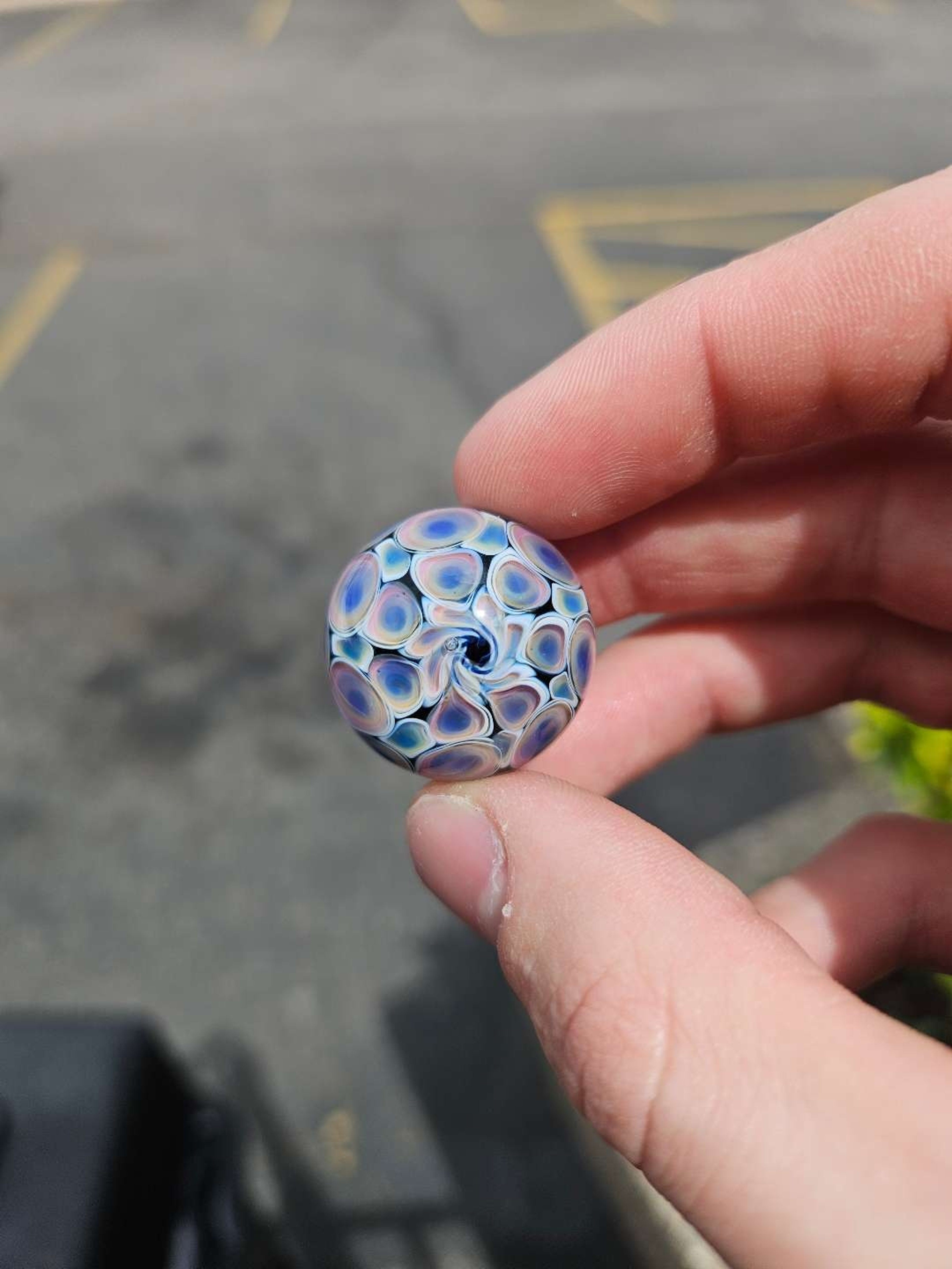 Preview pic of Stacked dragon eye marble handmade by me