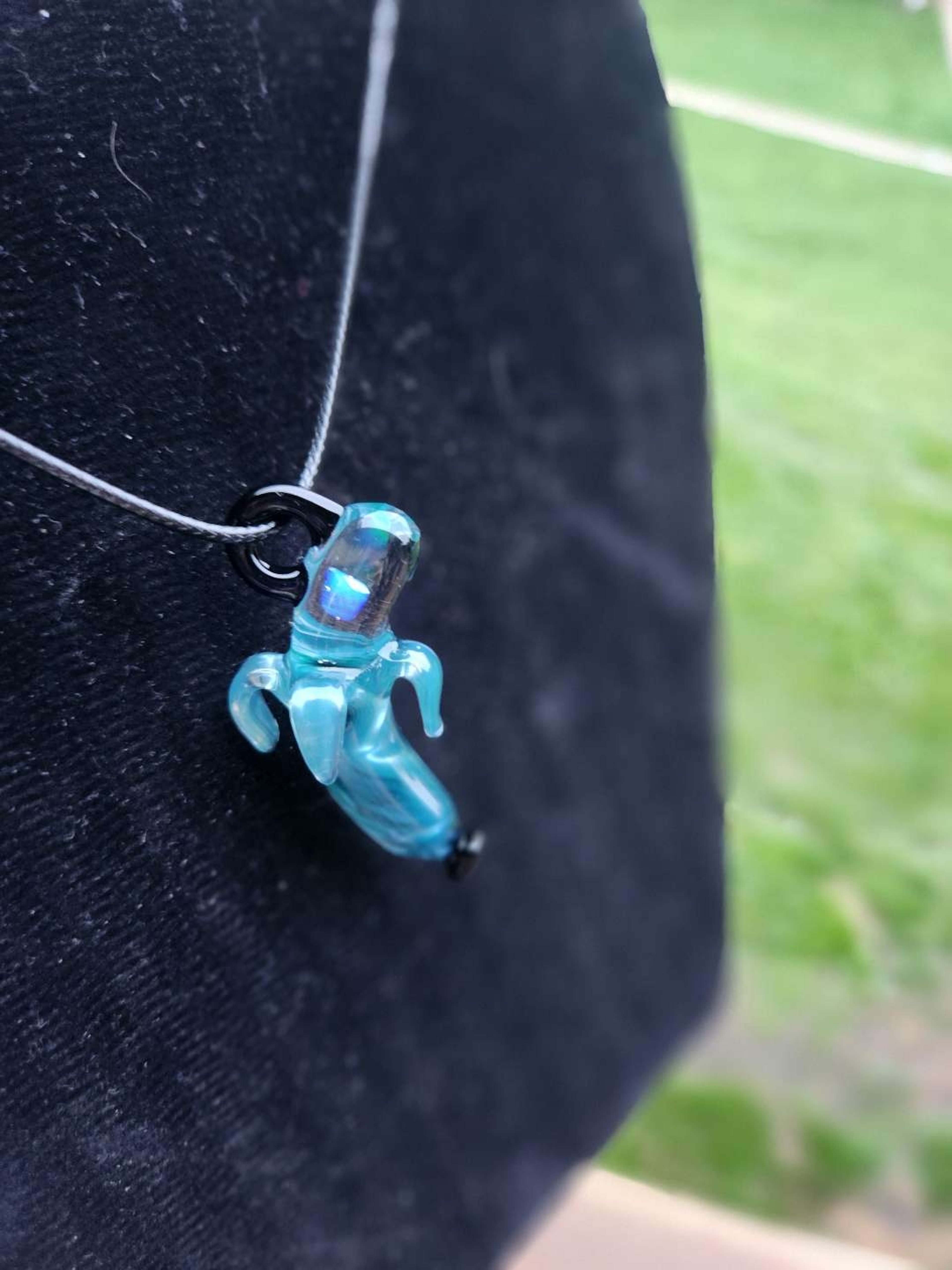 Preview pic of ¡Neptunium x Opal Banana Pendant by Dippy Glass!